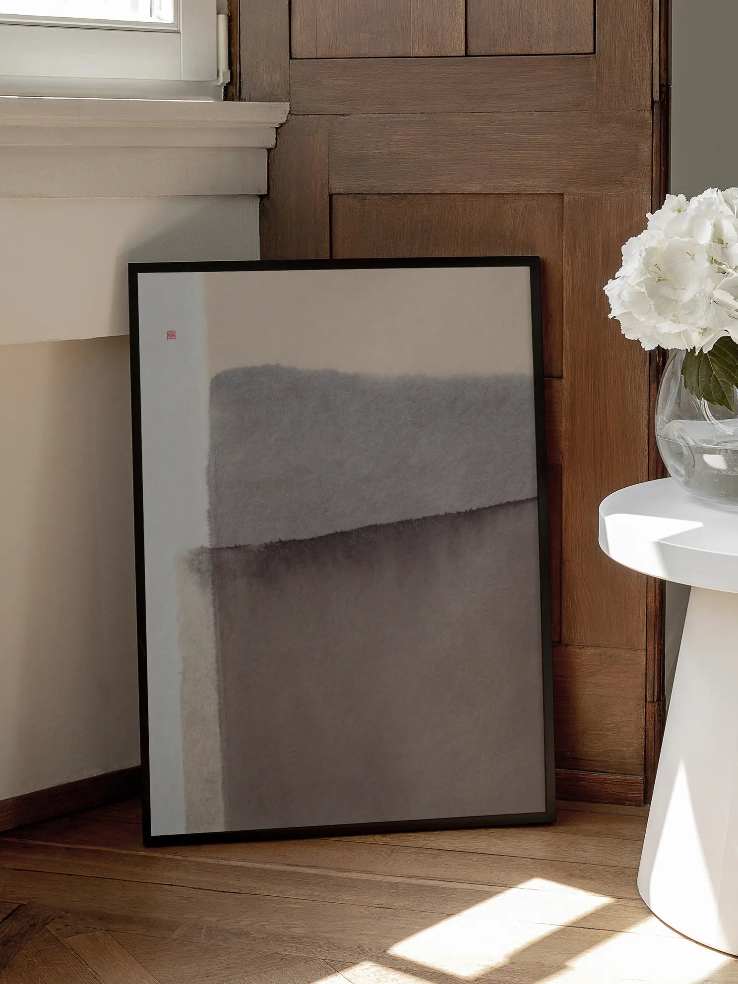 Soft Braun Abstract Poster