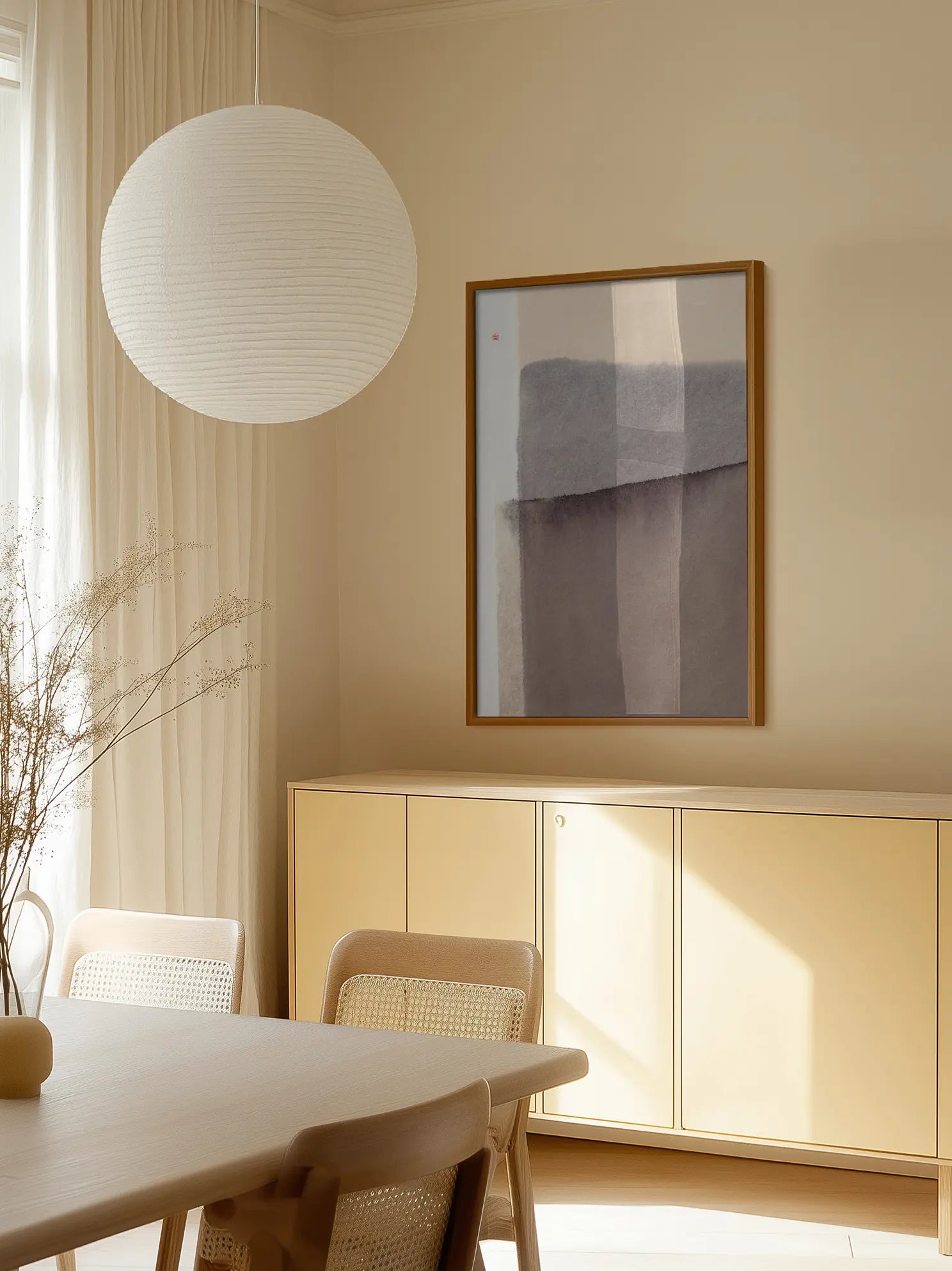 Soft Braun Abstract Poster