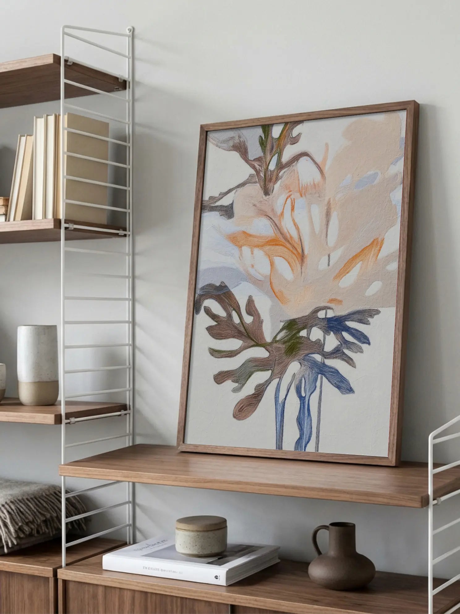 Soft Floral Abstract Poster