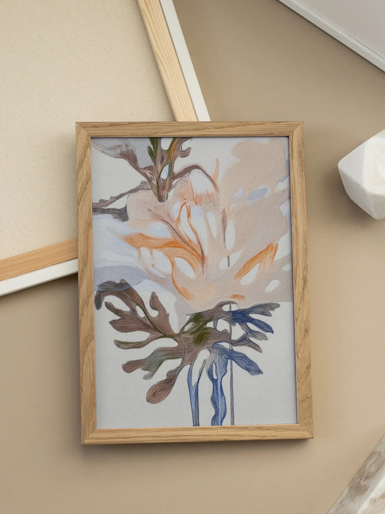 Soft Floral Abstract Poster