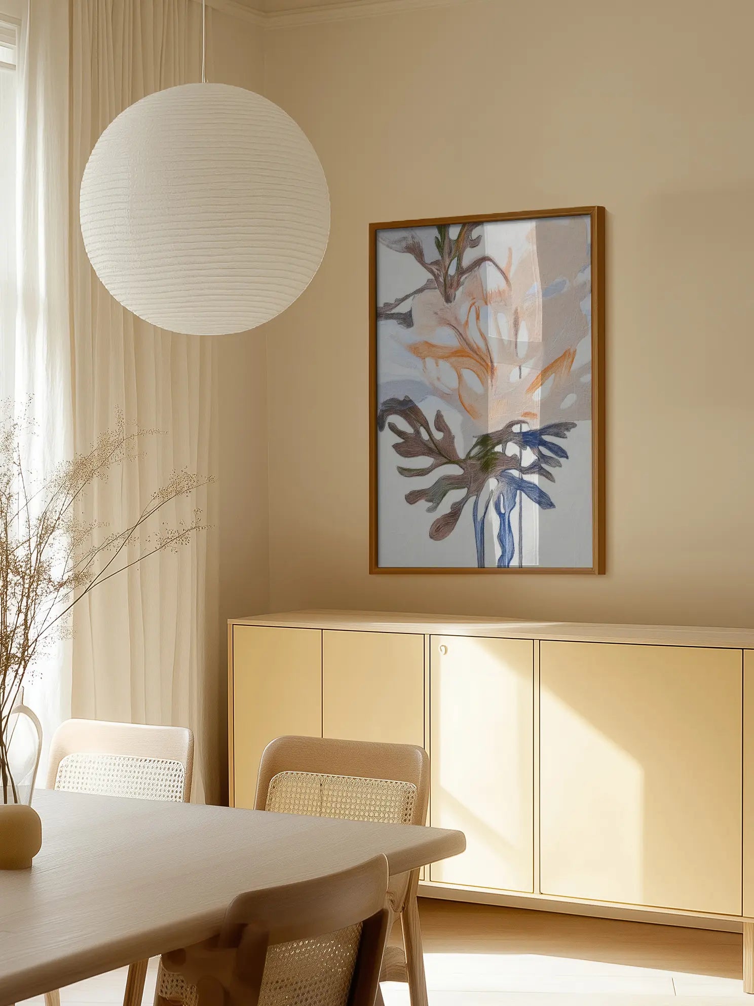 Soft Floral Abstract Poster