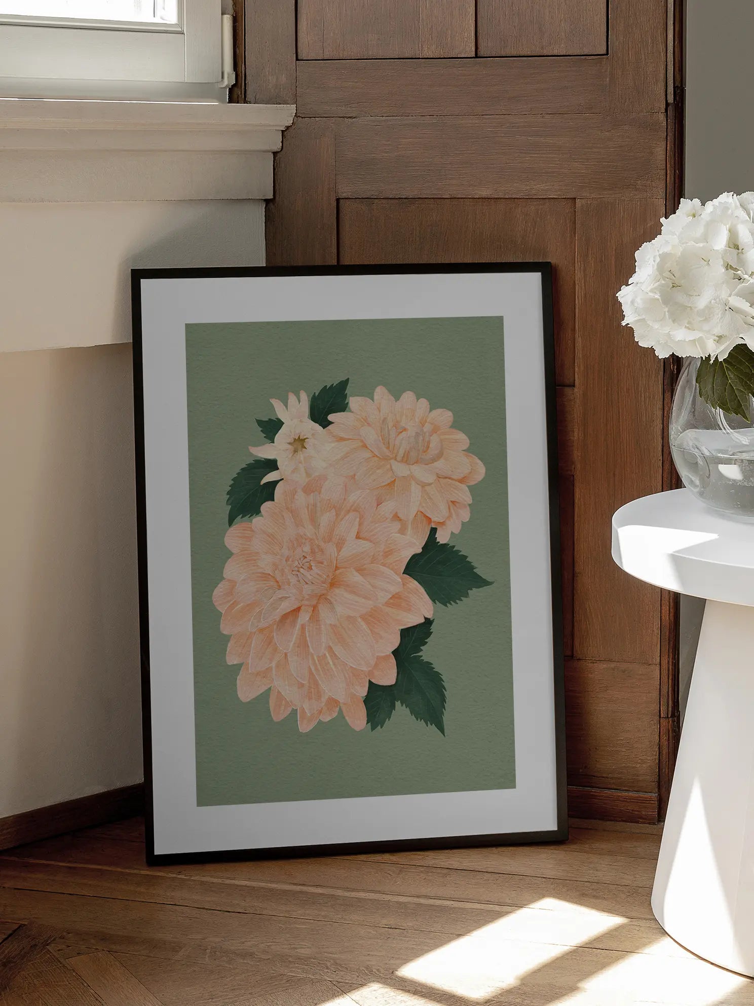 Soft Peach Botanical Poster