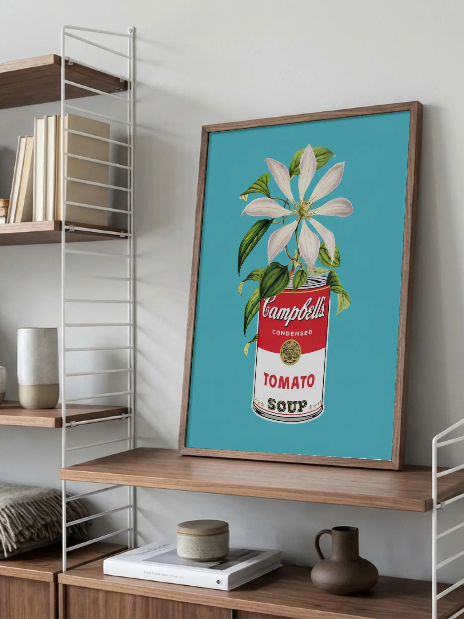 Soup Can Flower Poster