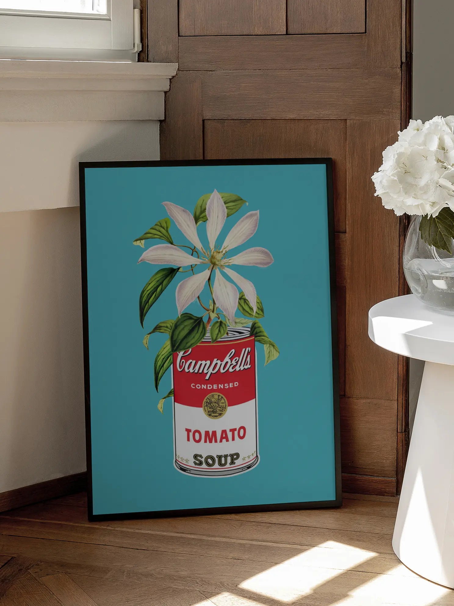 Soup Can Flower Poster