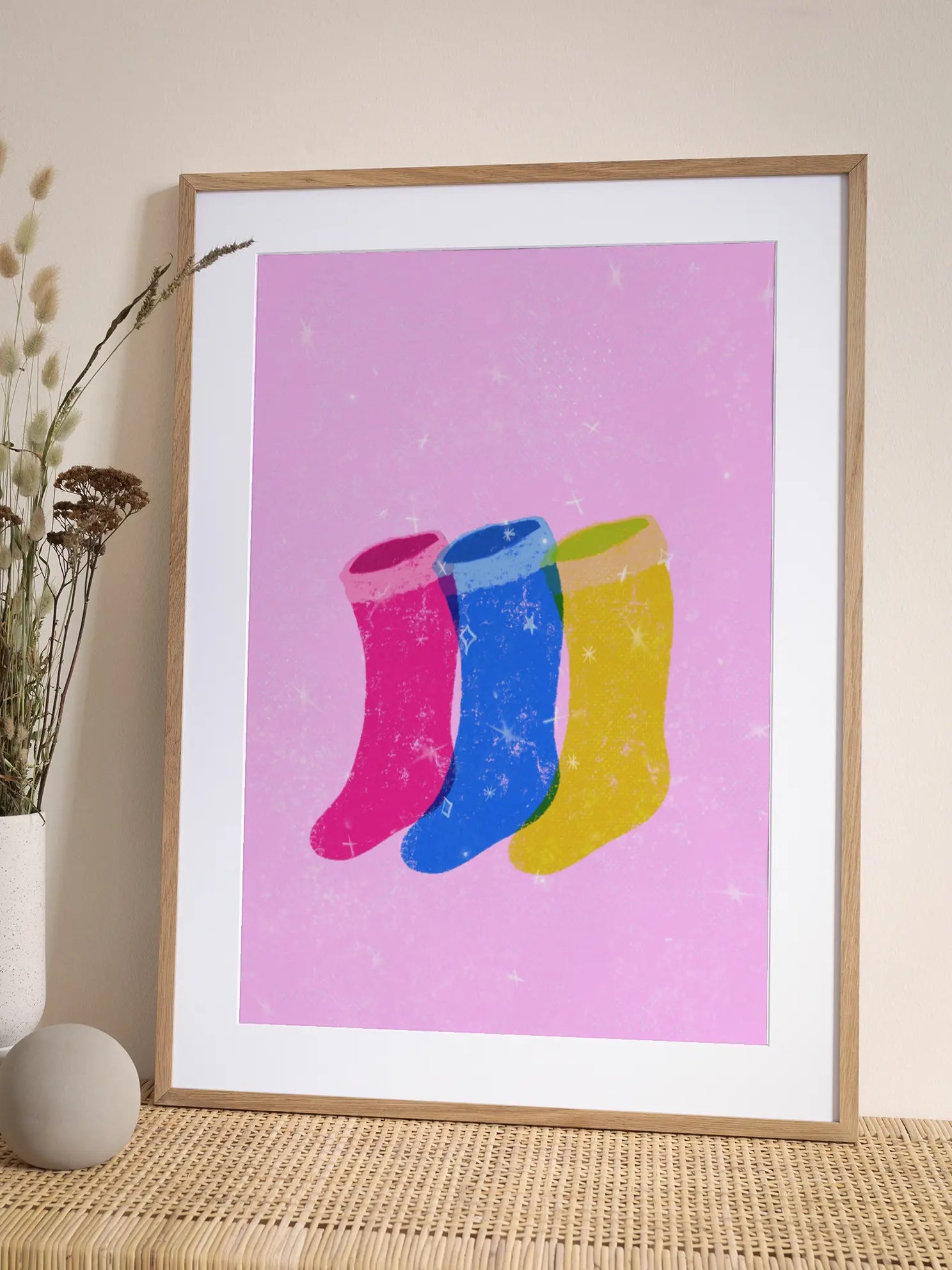 Sparkly Socks Poster