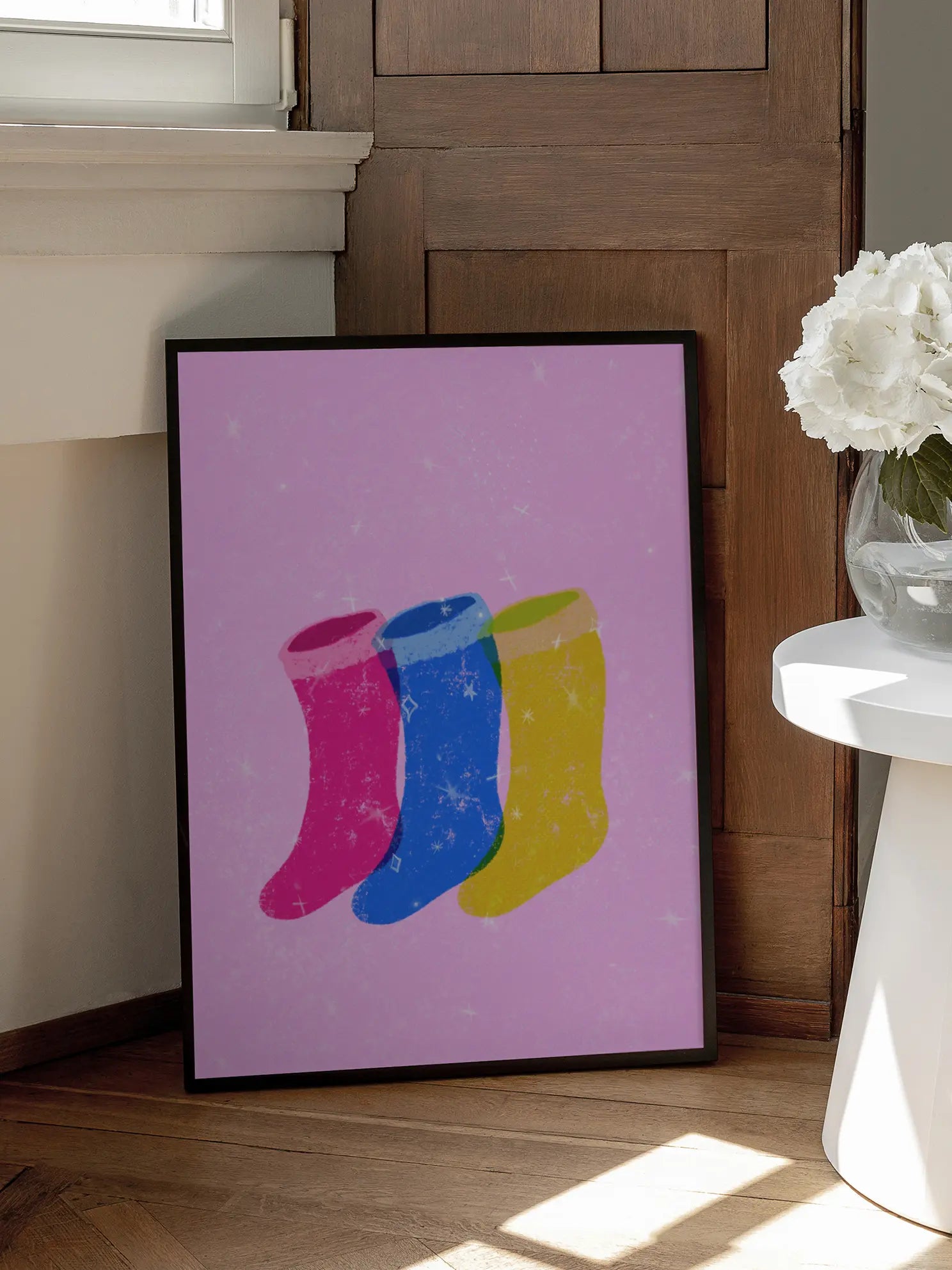 Sparkly Socks Poster