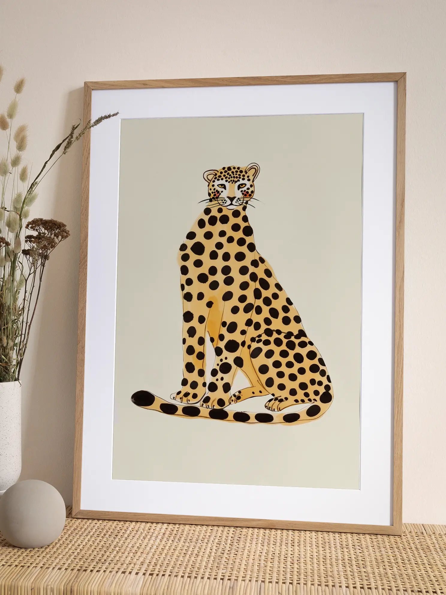 Spotted Leopard Poster