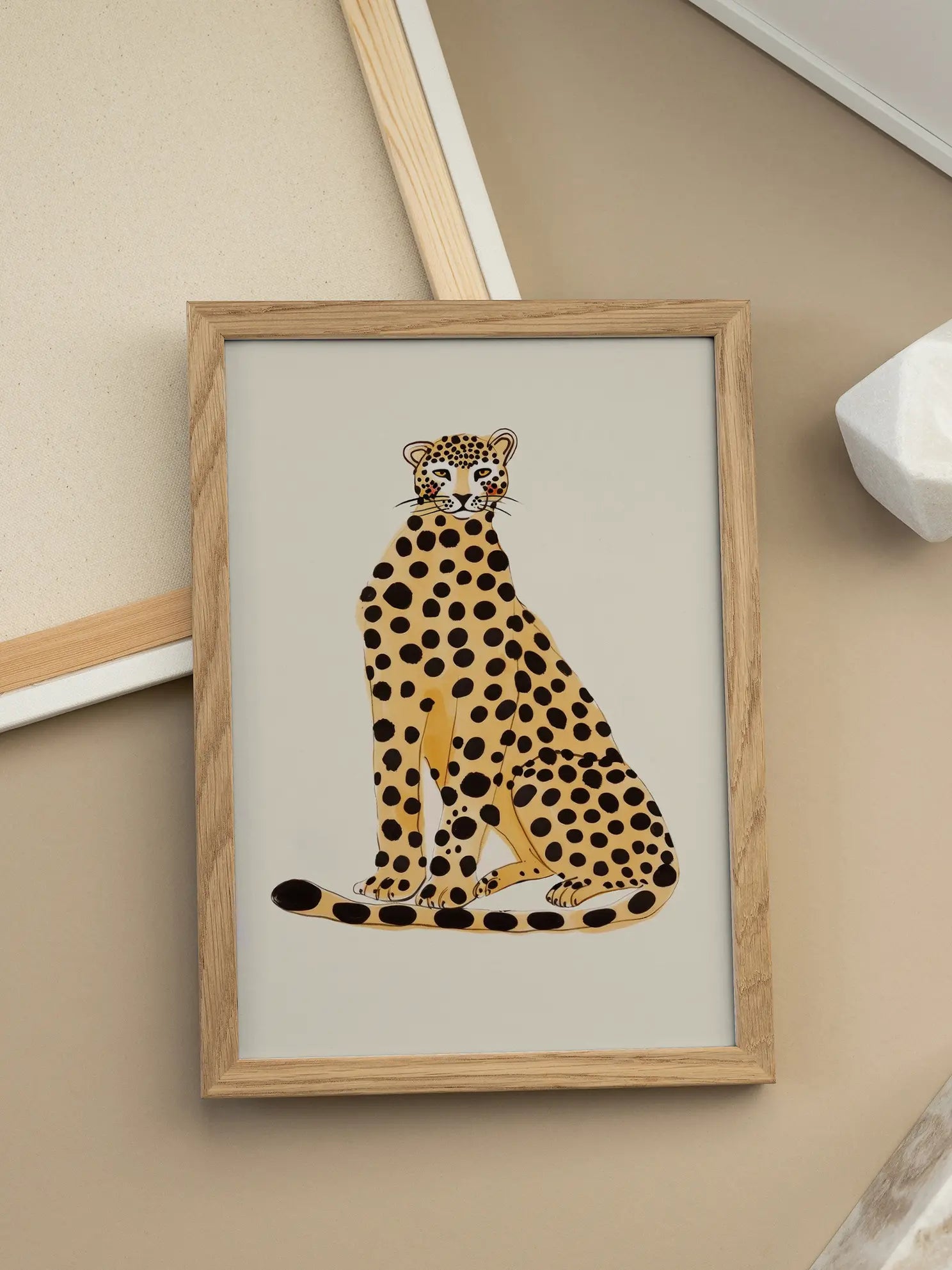 Spotted Leopard Poster