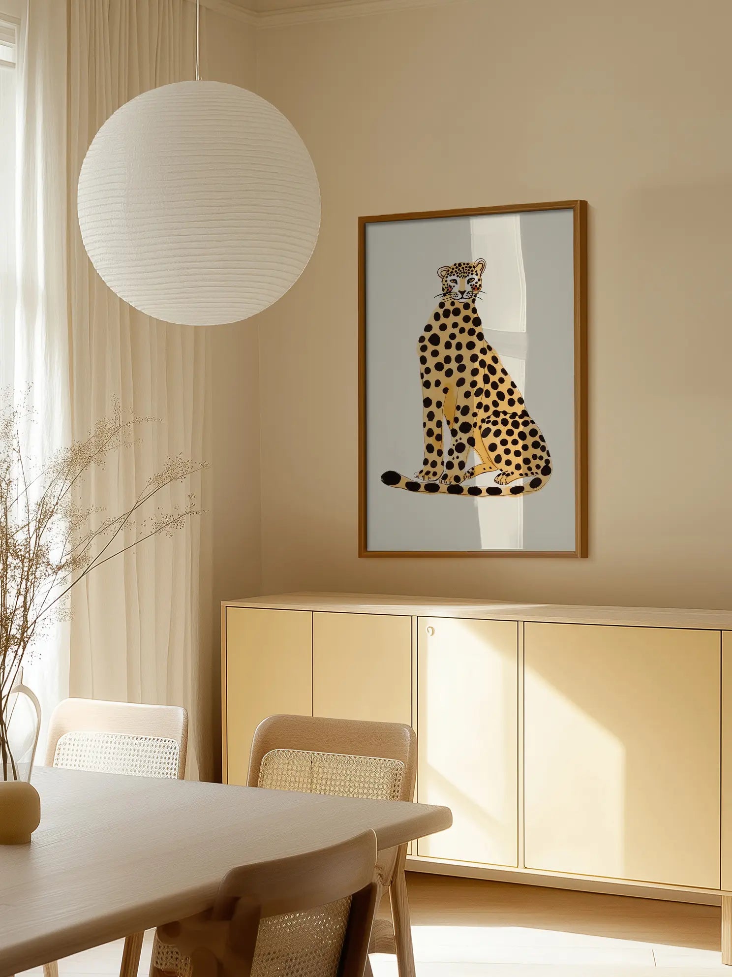 Spotted Leopard Poster
