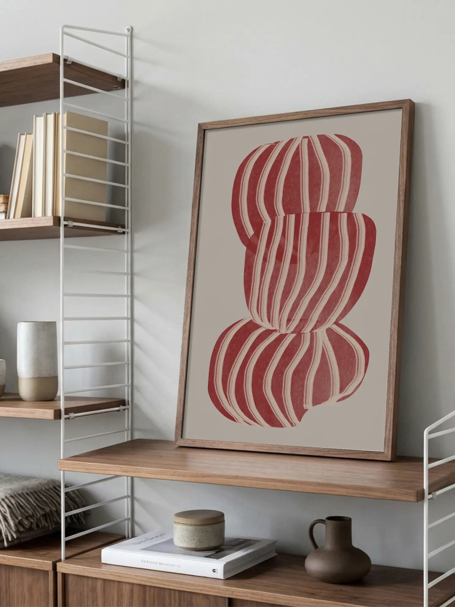 Stacked Red Stones No1 Poster