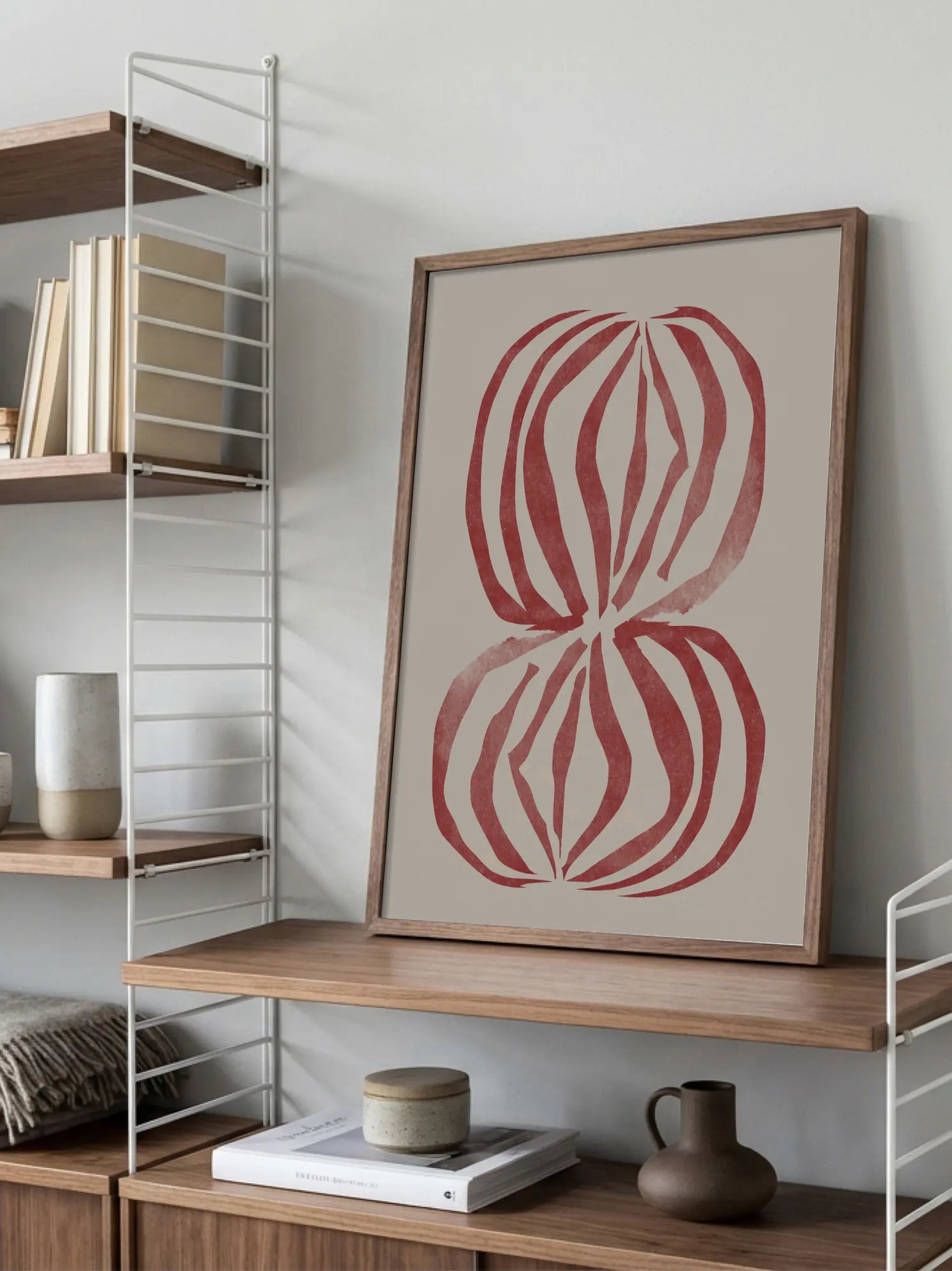 Stacked Red Stones No2 Poster
