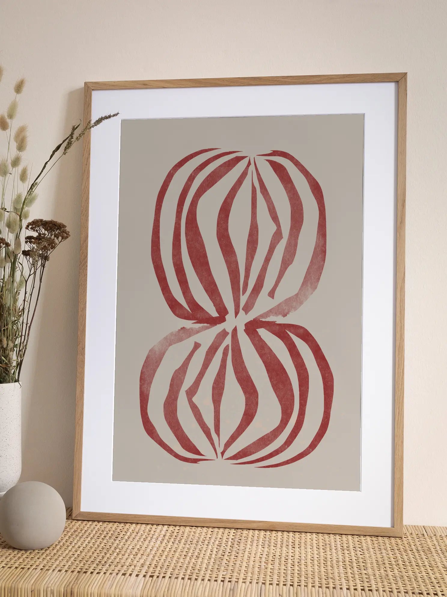 Stacked Red Stones No2 Poster