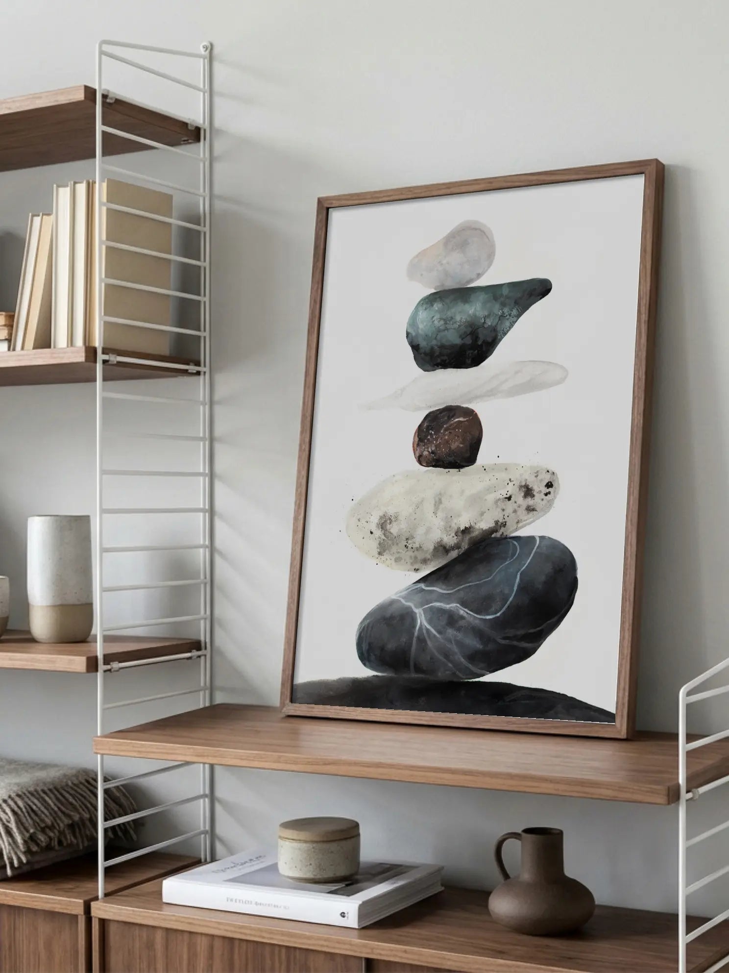 Stacked Yoga Stones Poster
