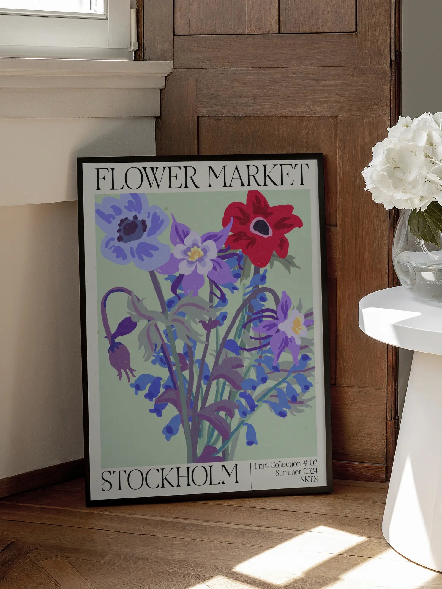 Stockholm Flower Market Poster