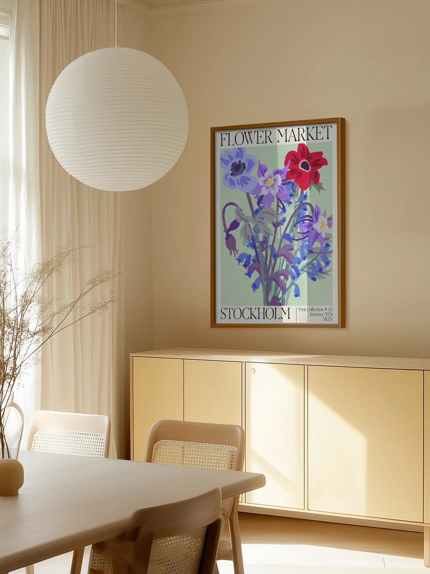 Stockholm Flower Market Poster