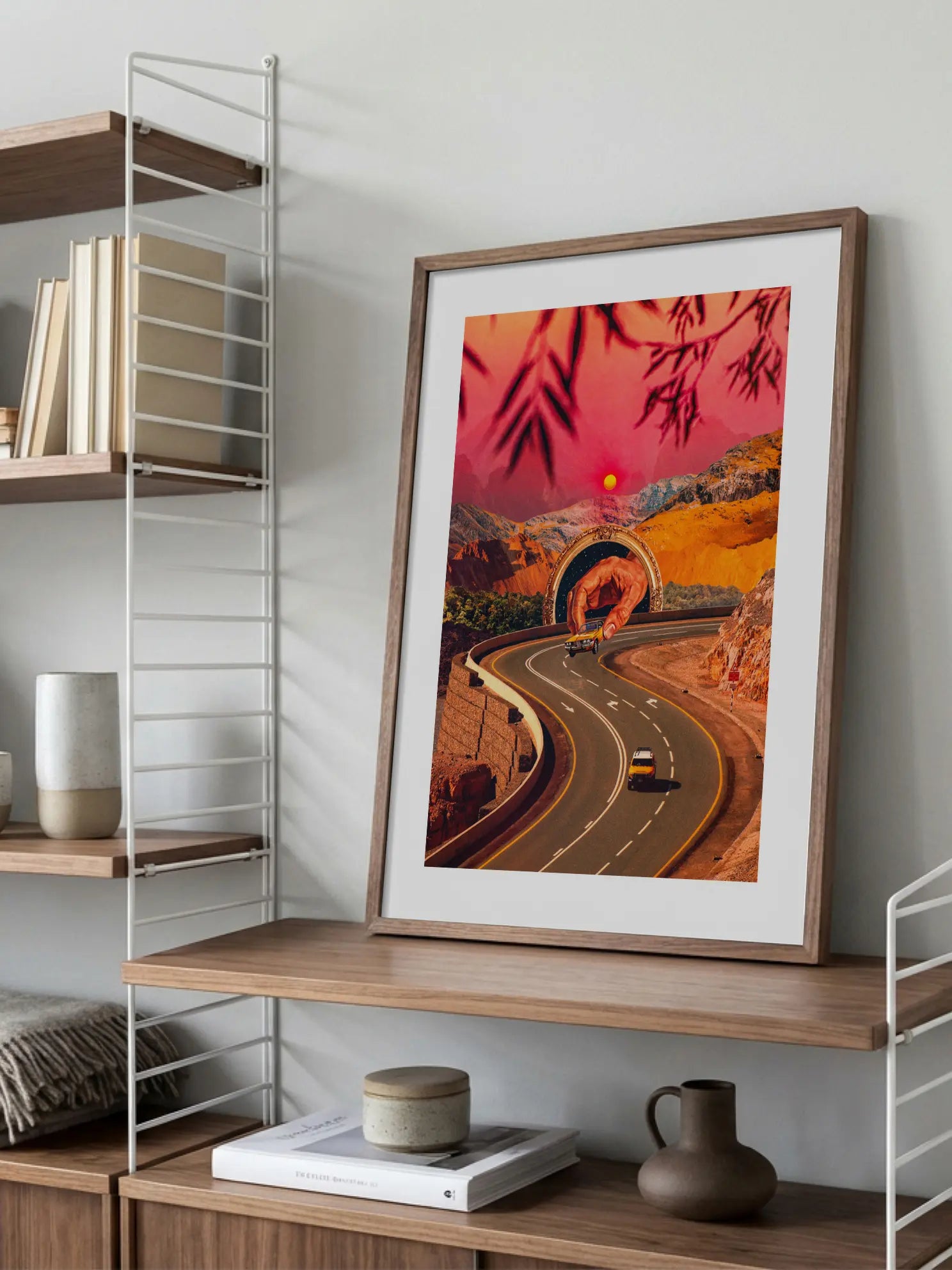 Straße ins Surreale Poster