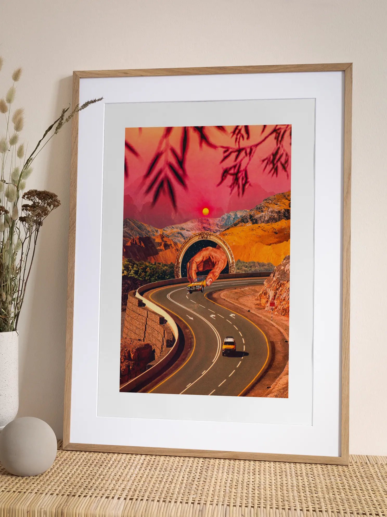 Straße ins Surreale Poster