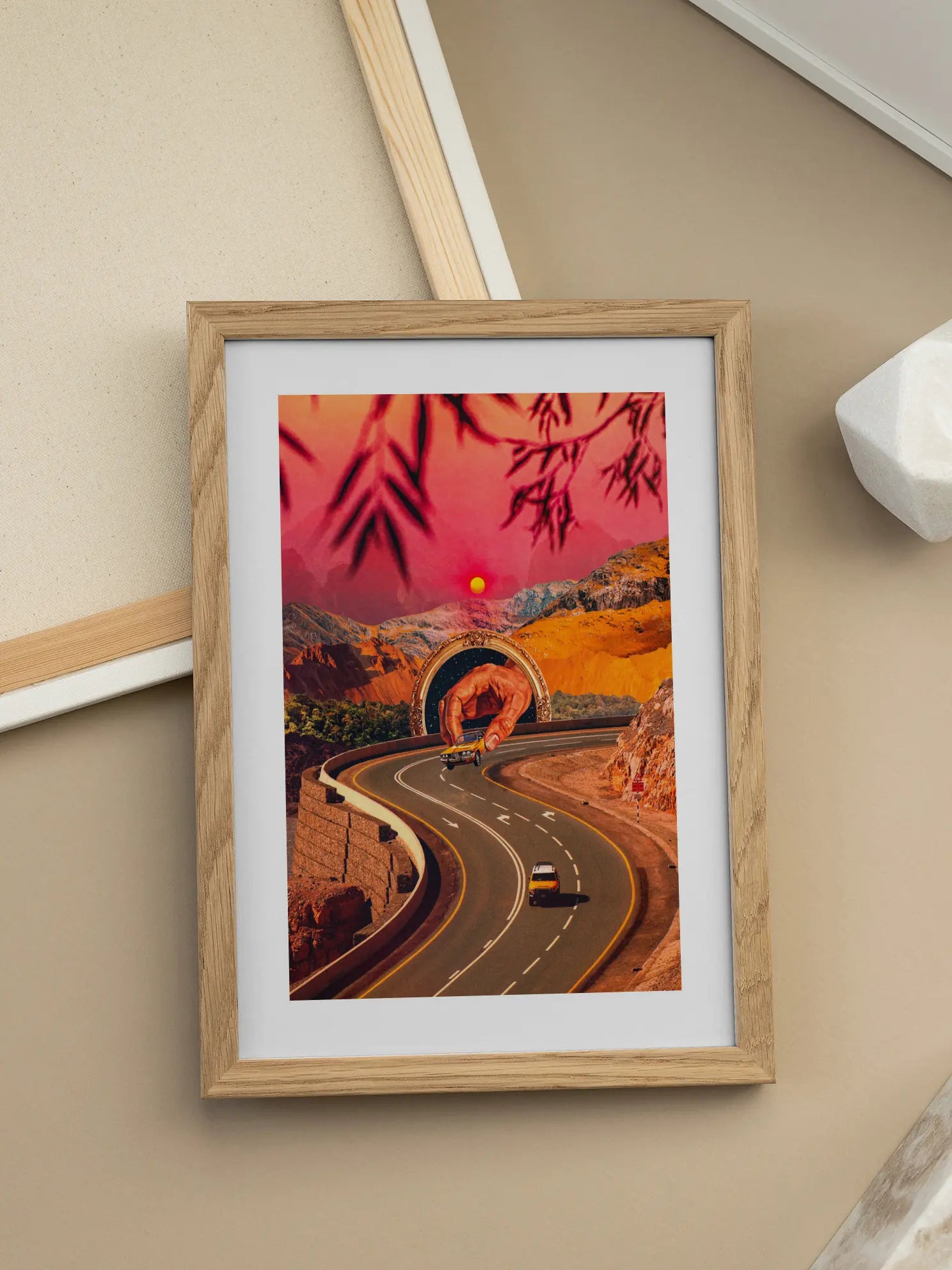 Straße ins Surreale Poster
