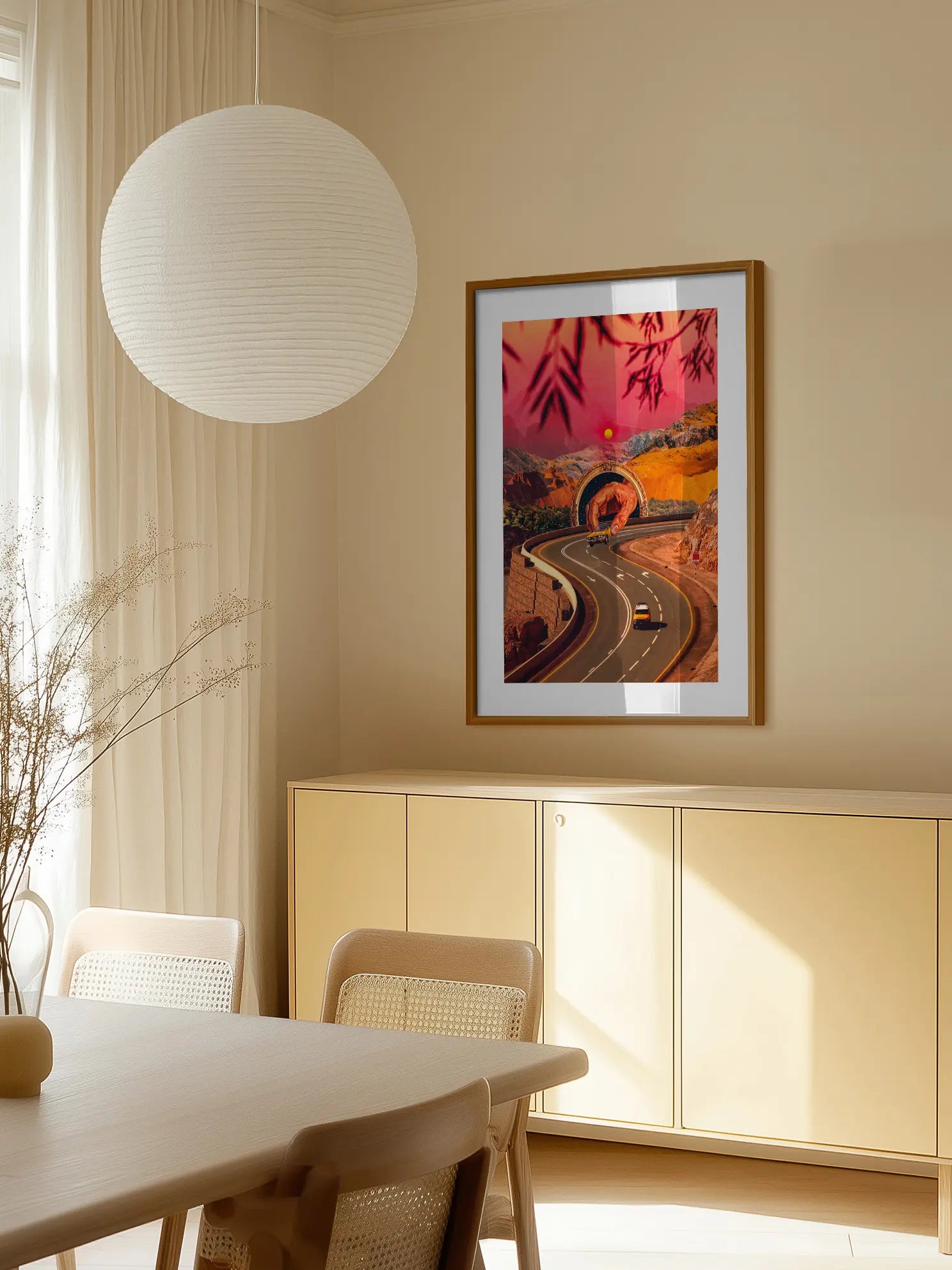 Straße ins Surreale Poster