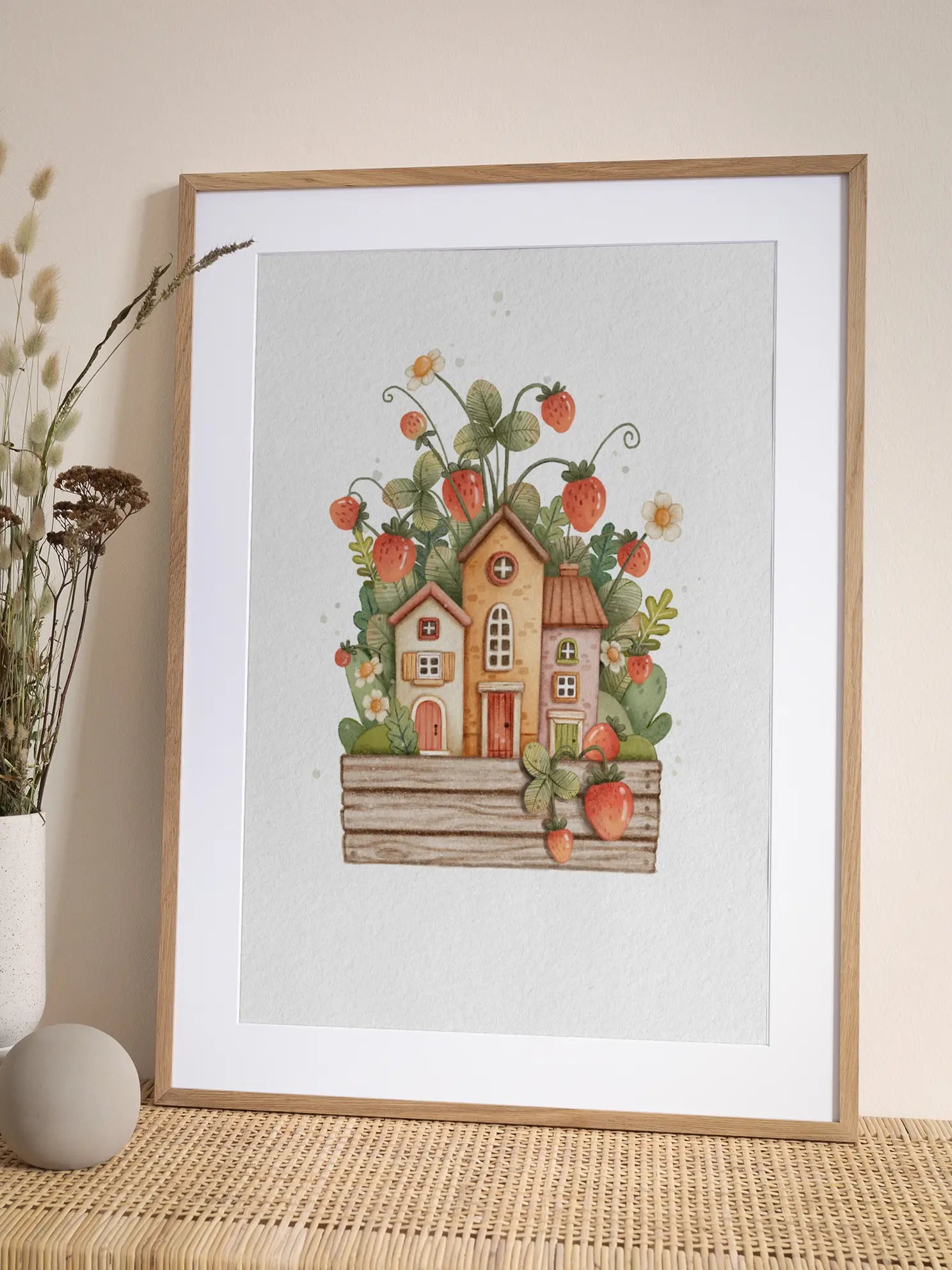 Strawberry Village Poster