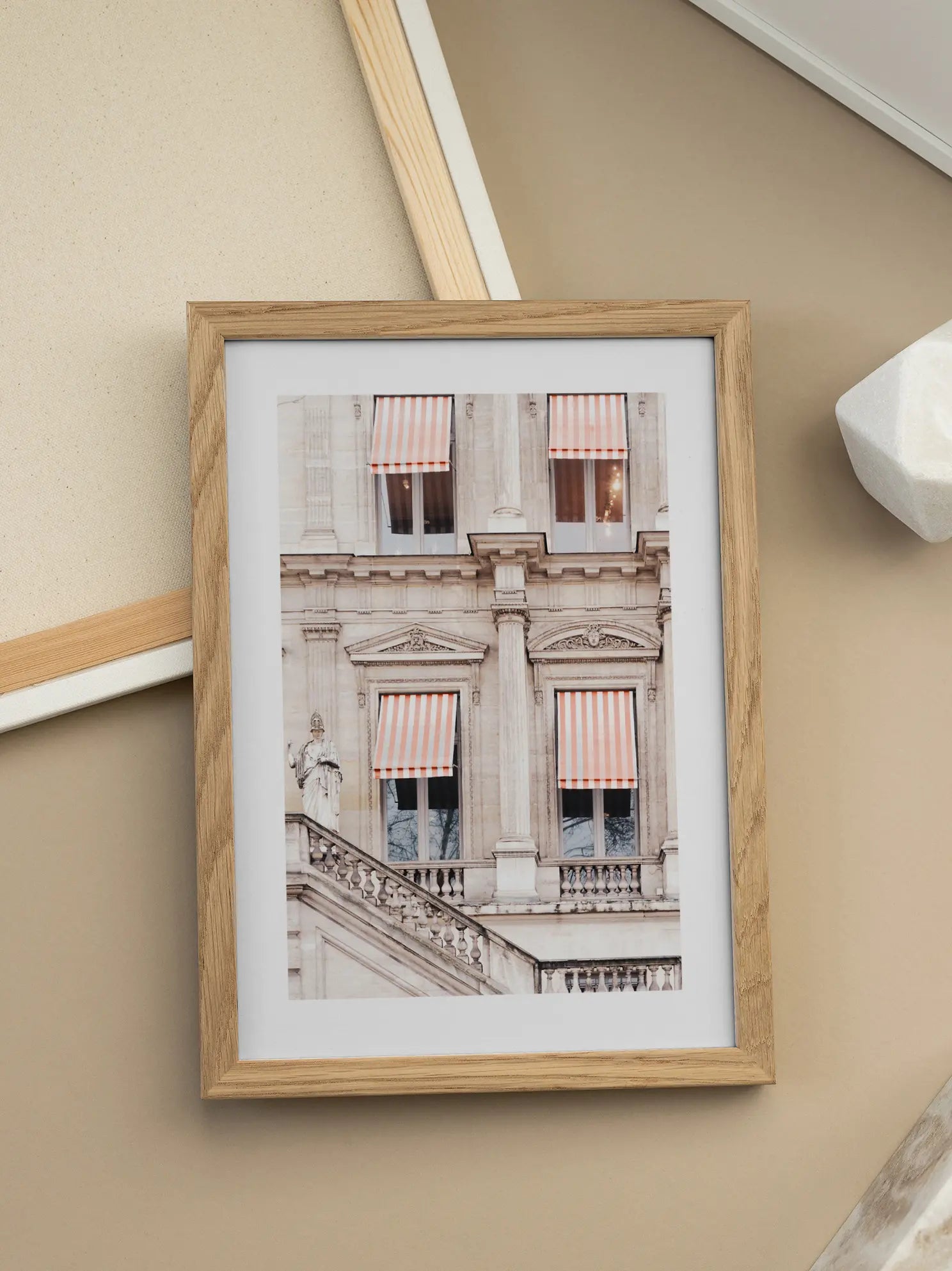 Striped Awnings Poster