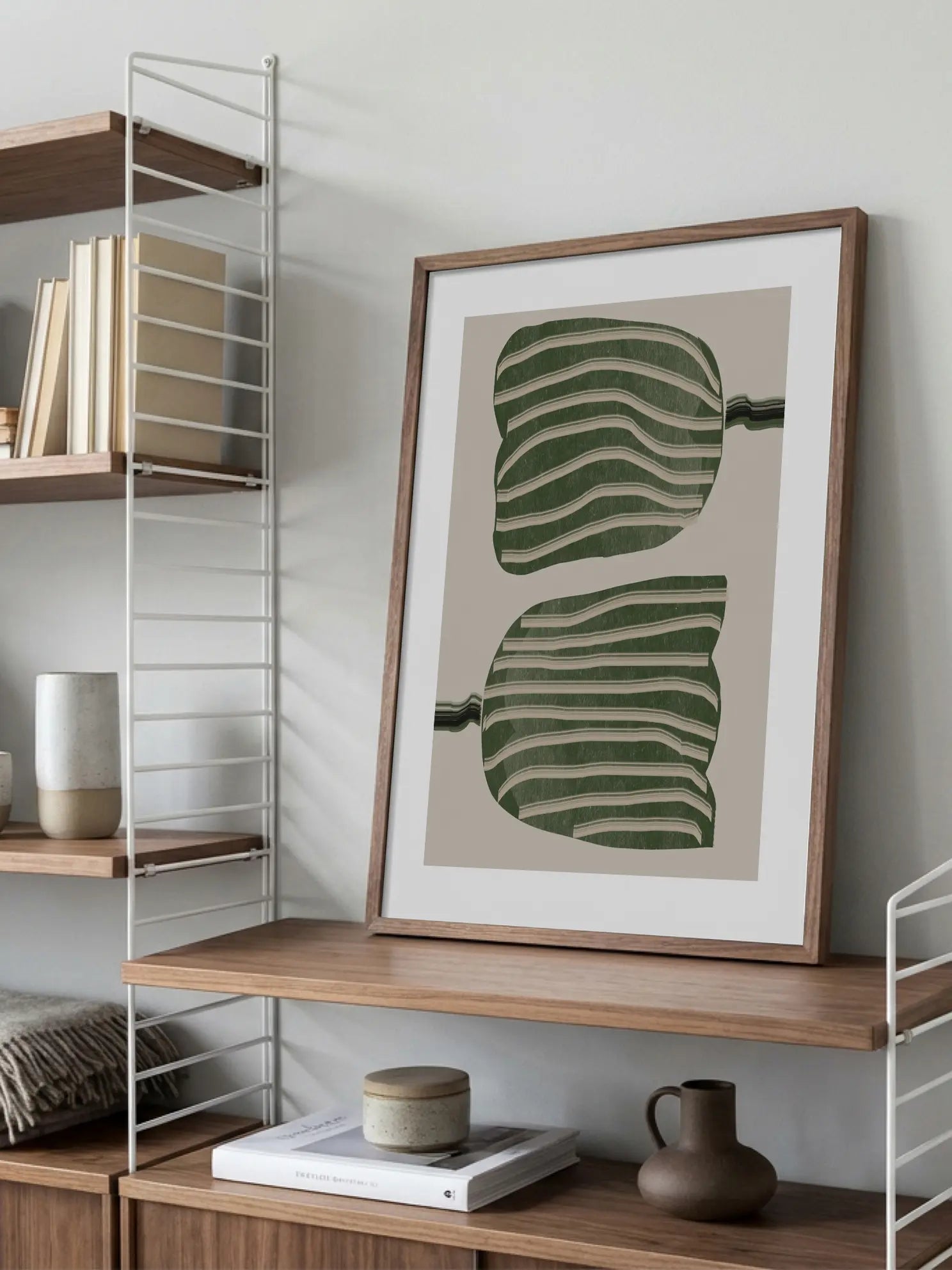 Striped Botanical No1 Poster