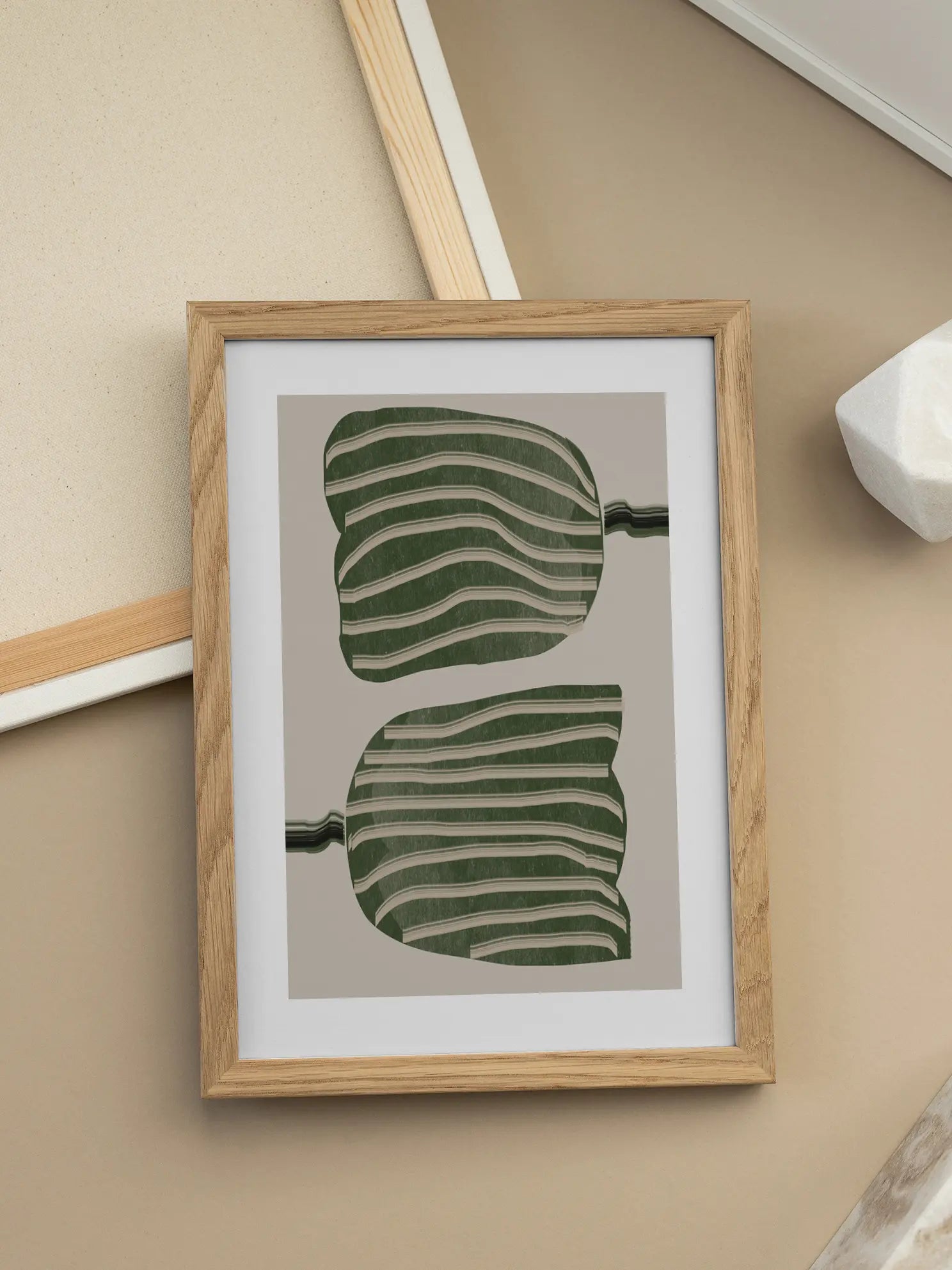 Striped Botanical No1 Poster
