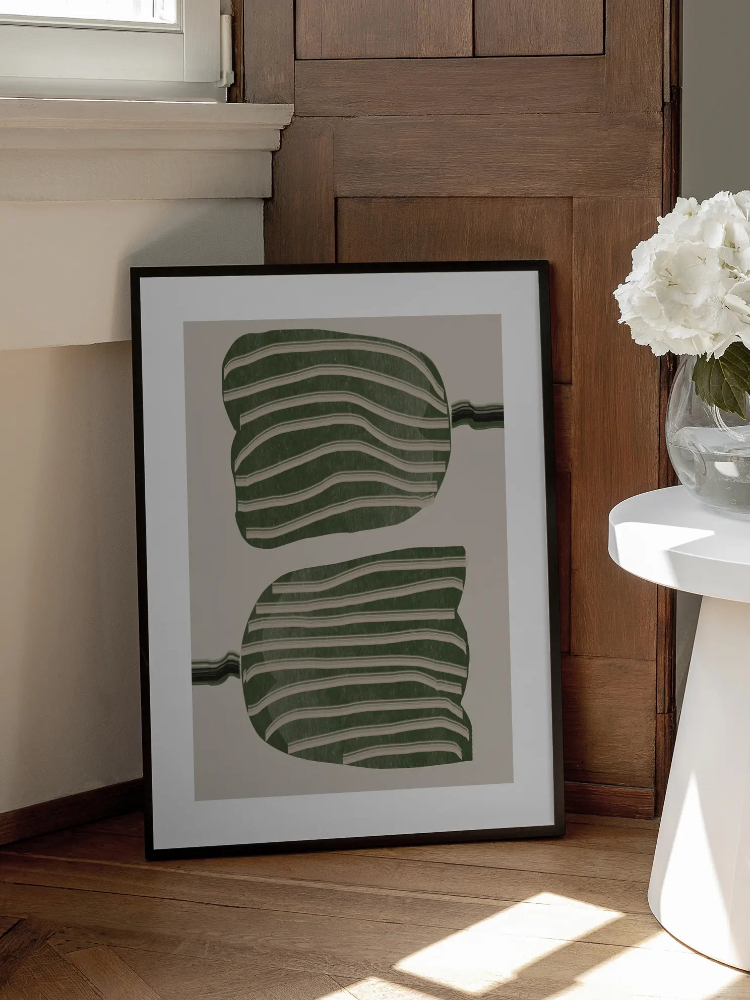 Striped Botanical No1 Poster