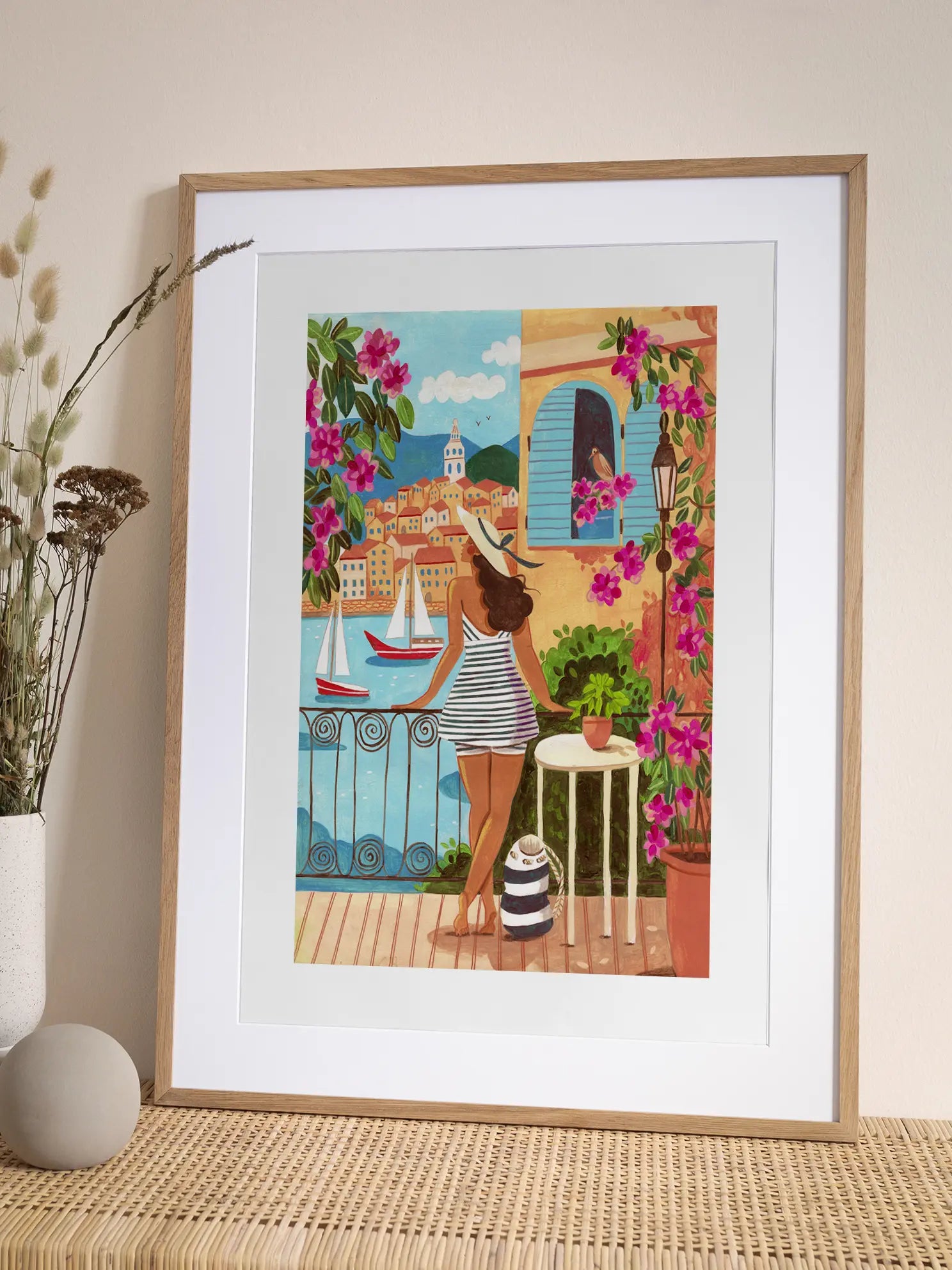 Striped Dress Poster
