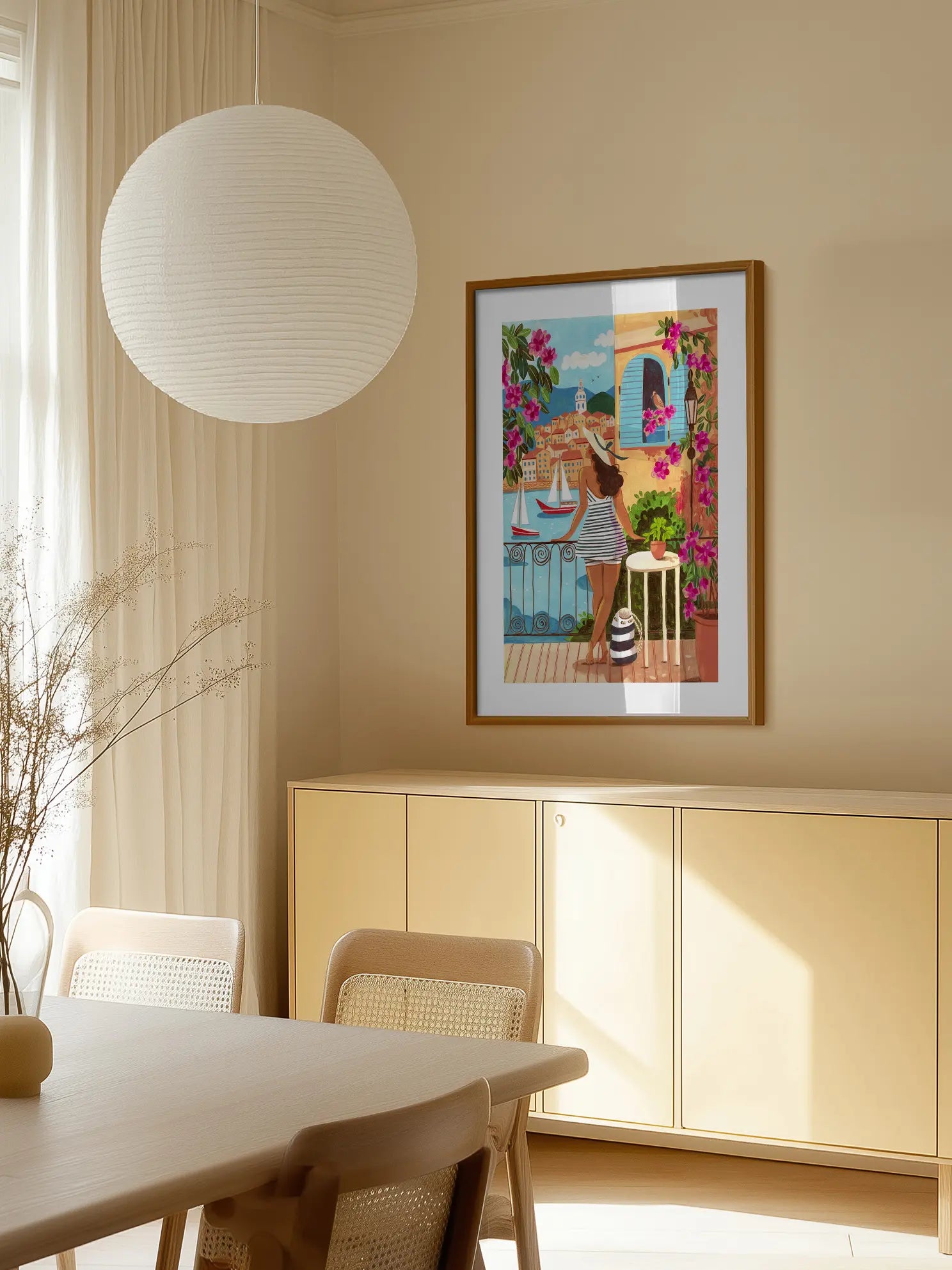 Striped Dress Poster