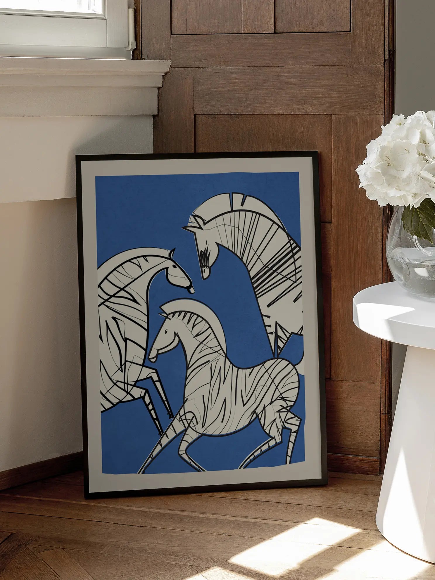 Striped Horses Poster