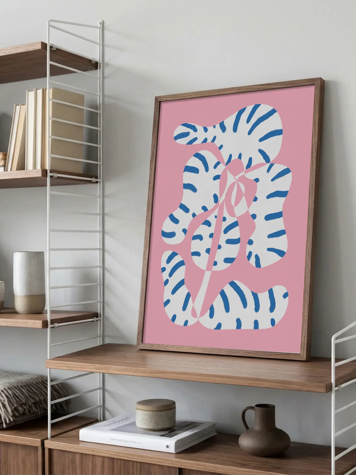 Striped Plant Poster