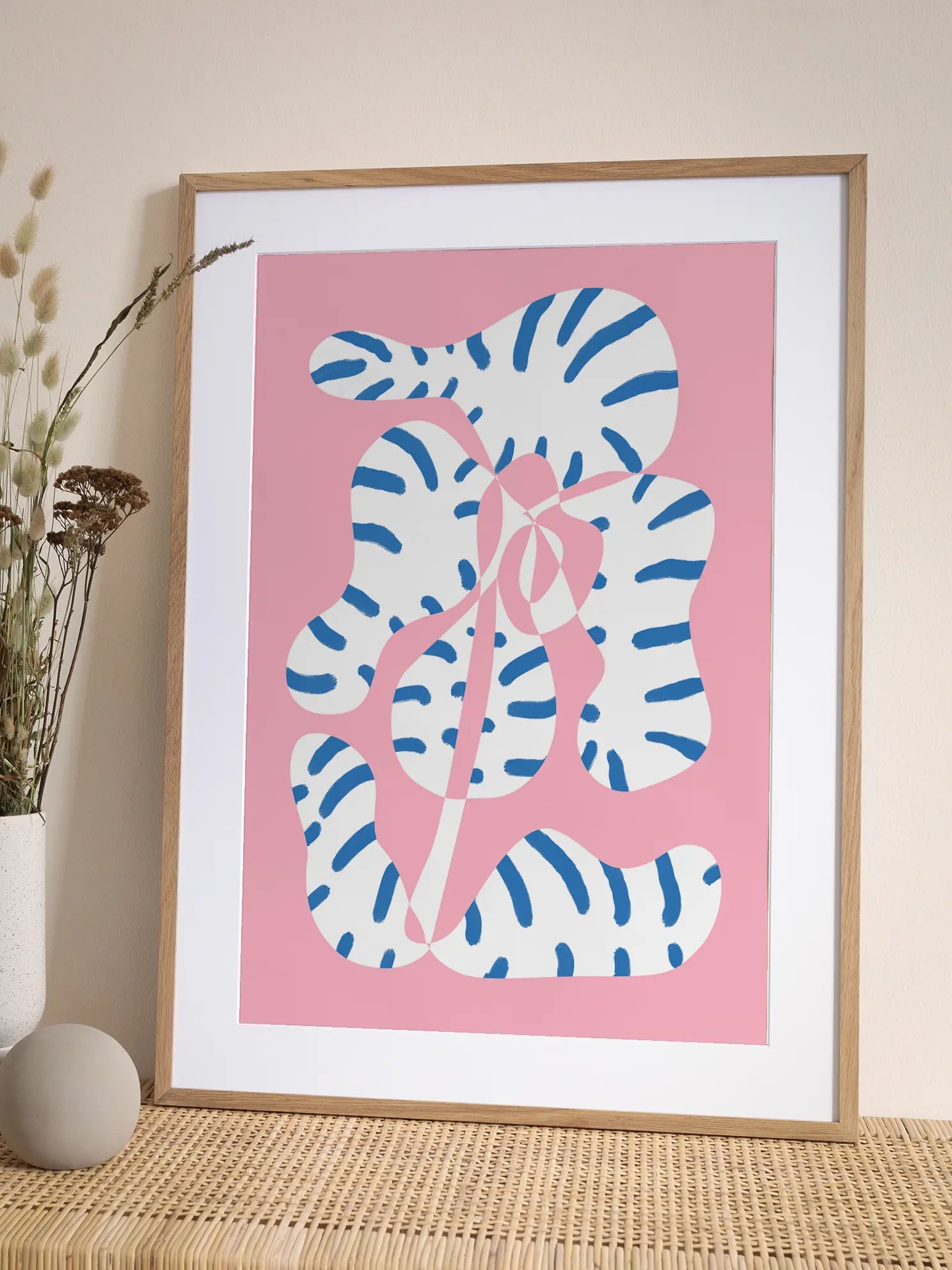 Striped Plant Poster