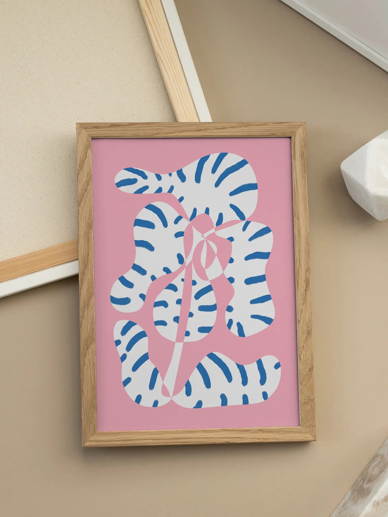 Striped Plant Poster