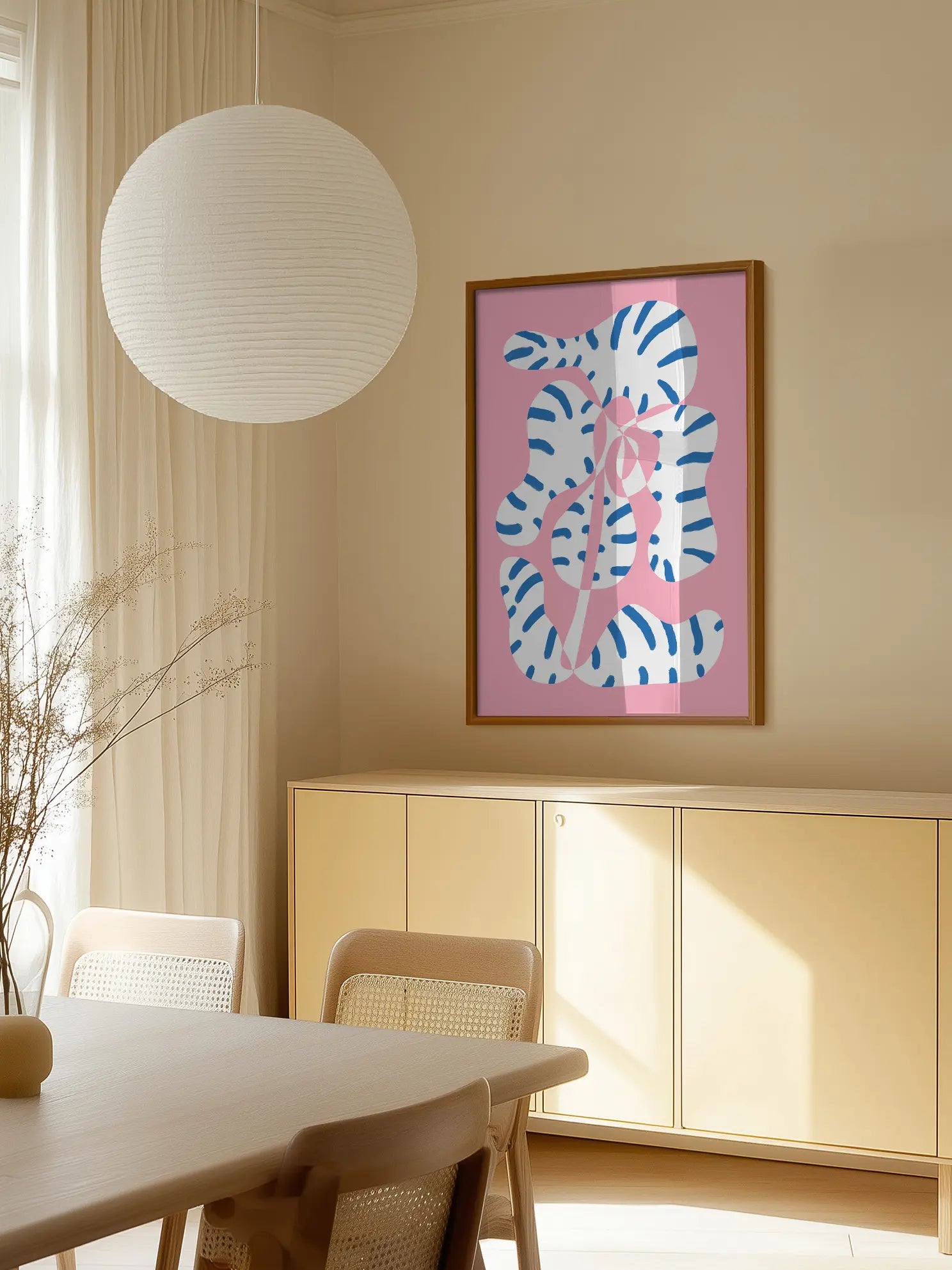 Striped Plant Poster