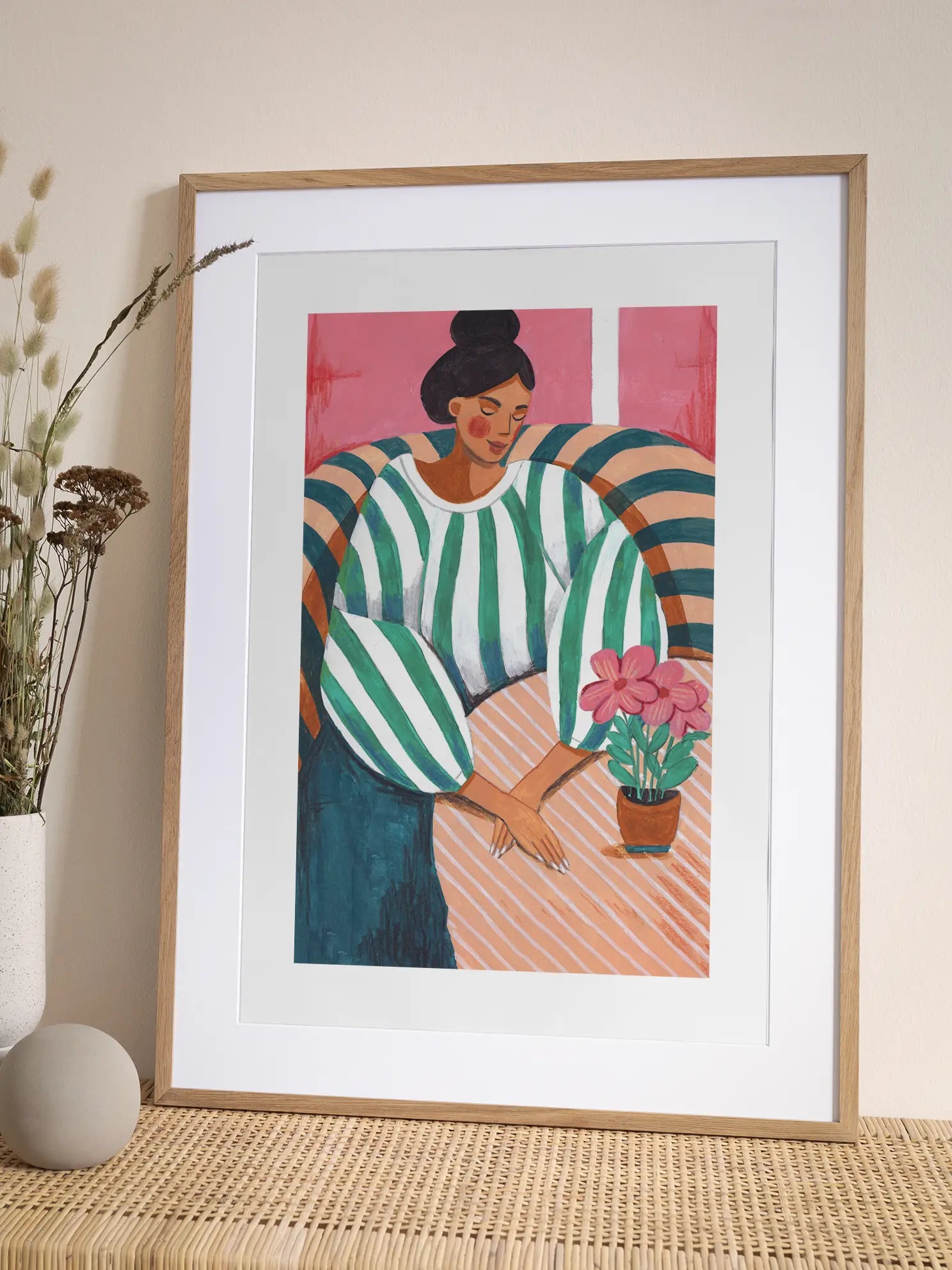 Striped Shirt Poster