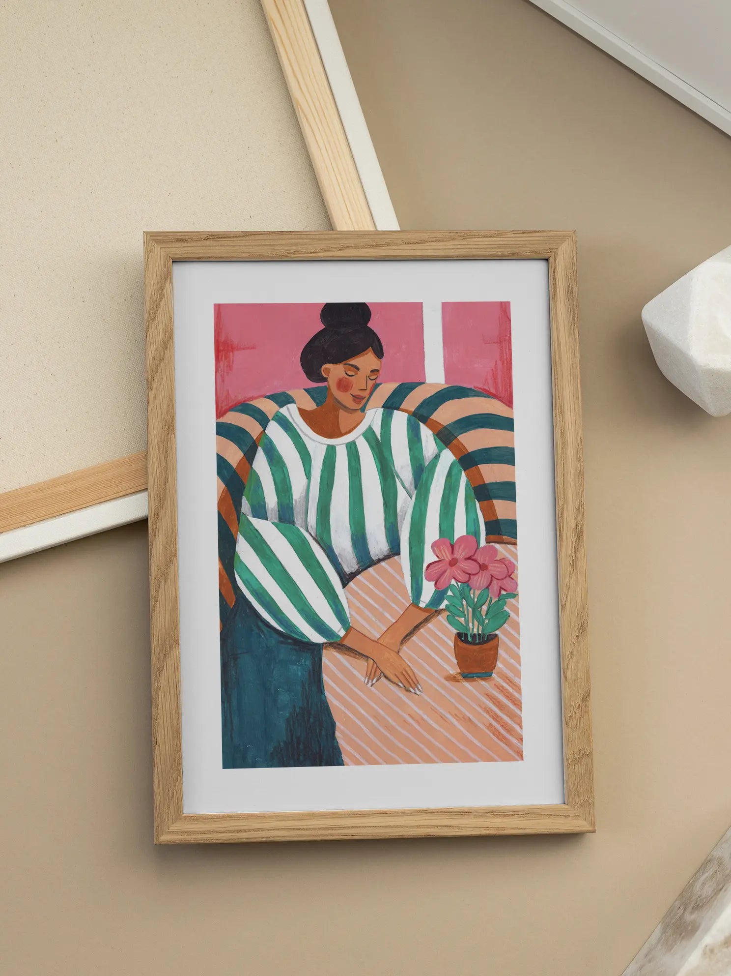Striped Shirt Poster
