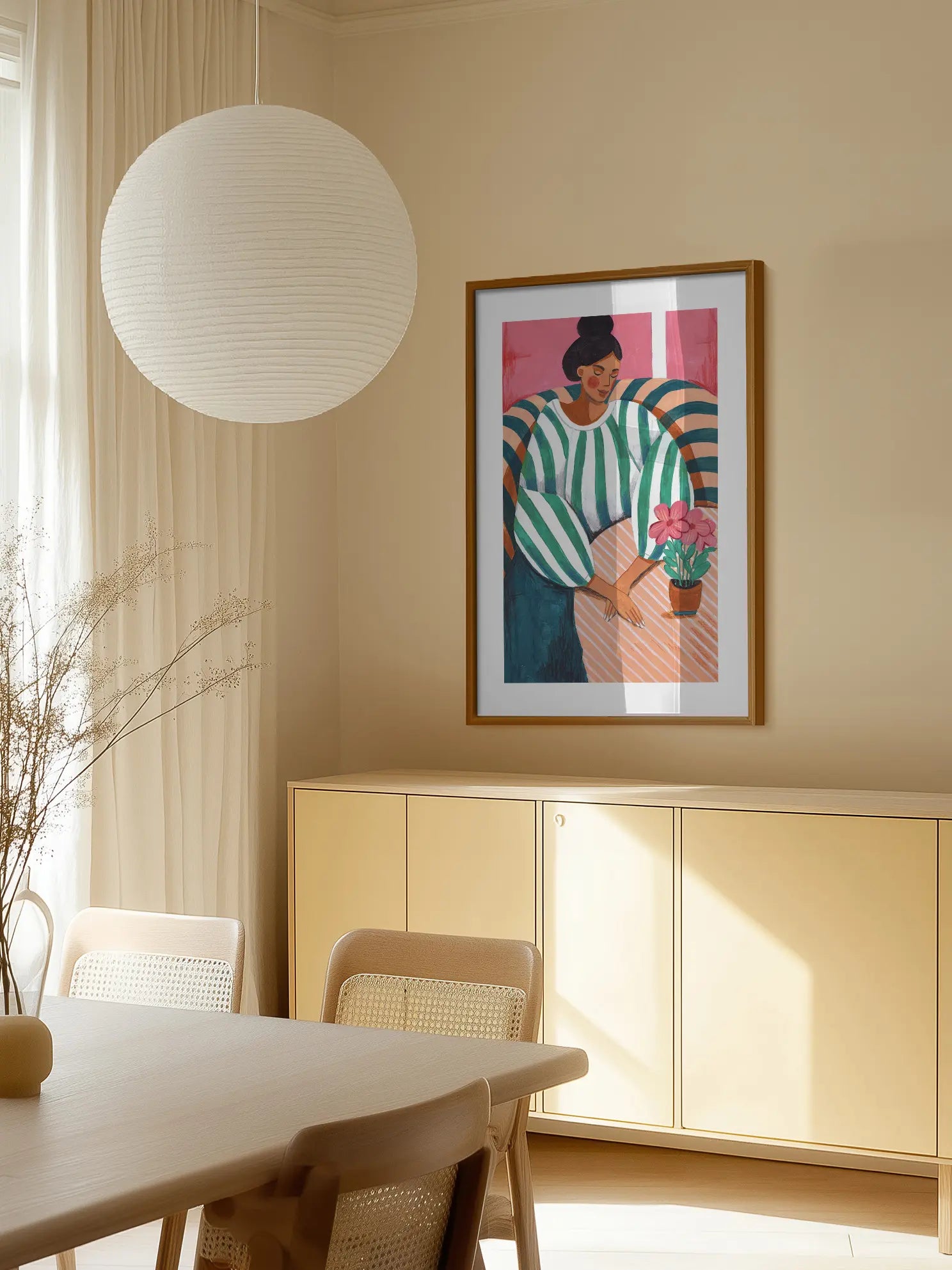 Striped Shirt Poster
