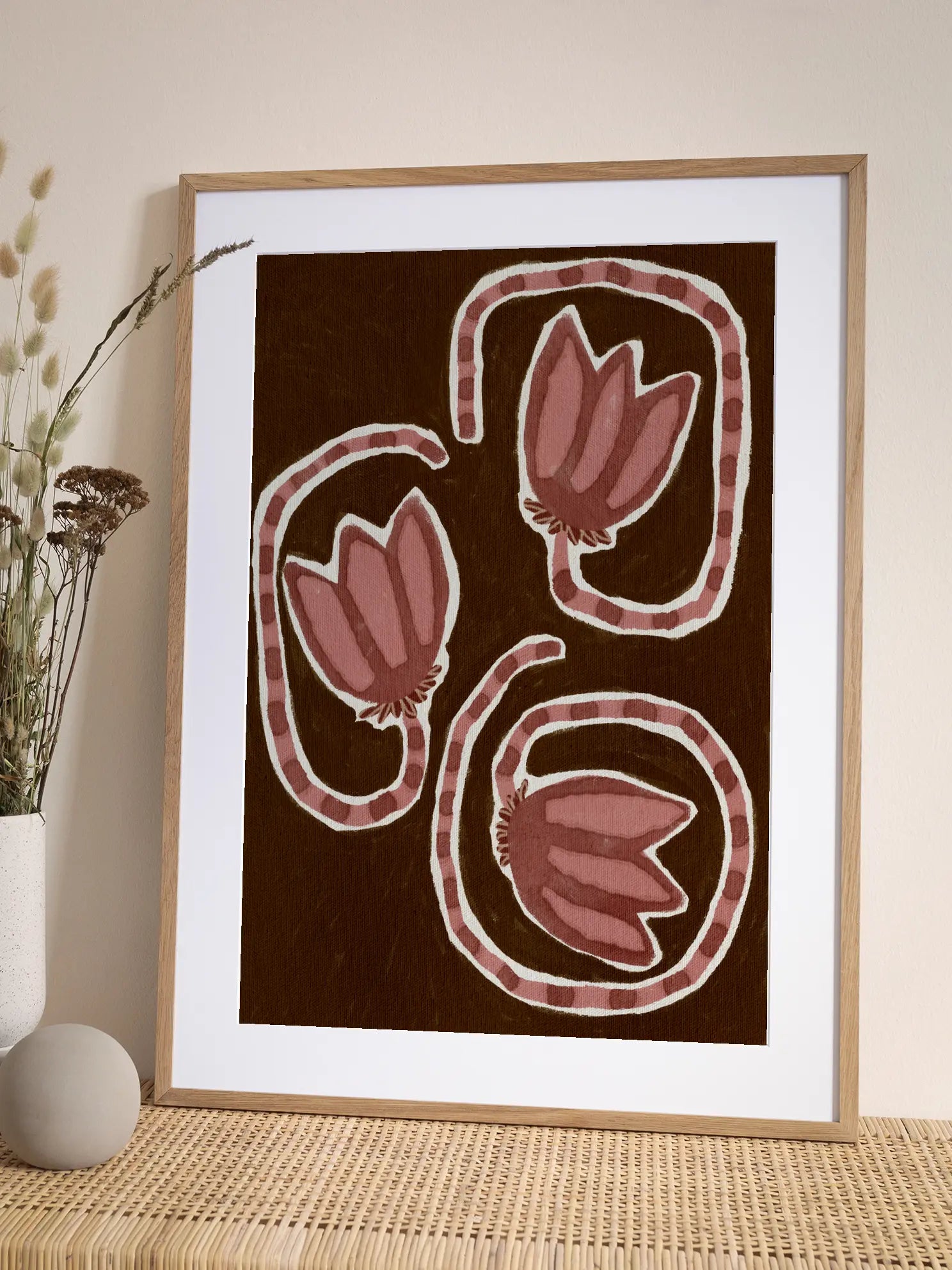 Striped Stem No2 Poster