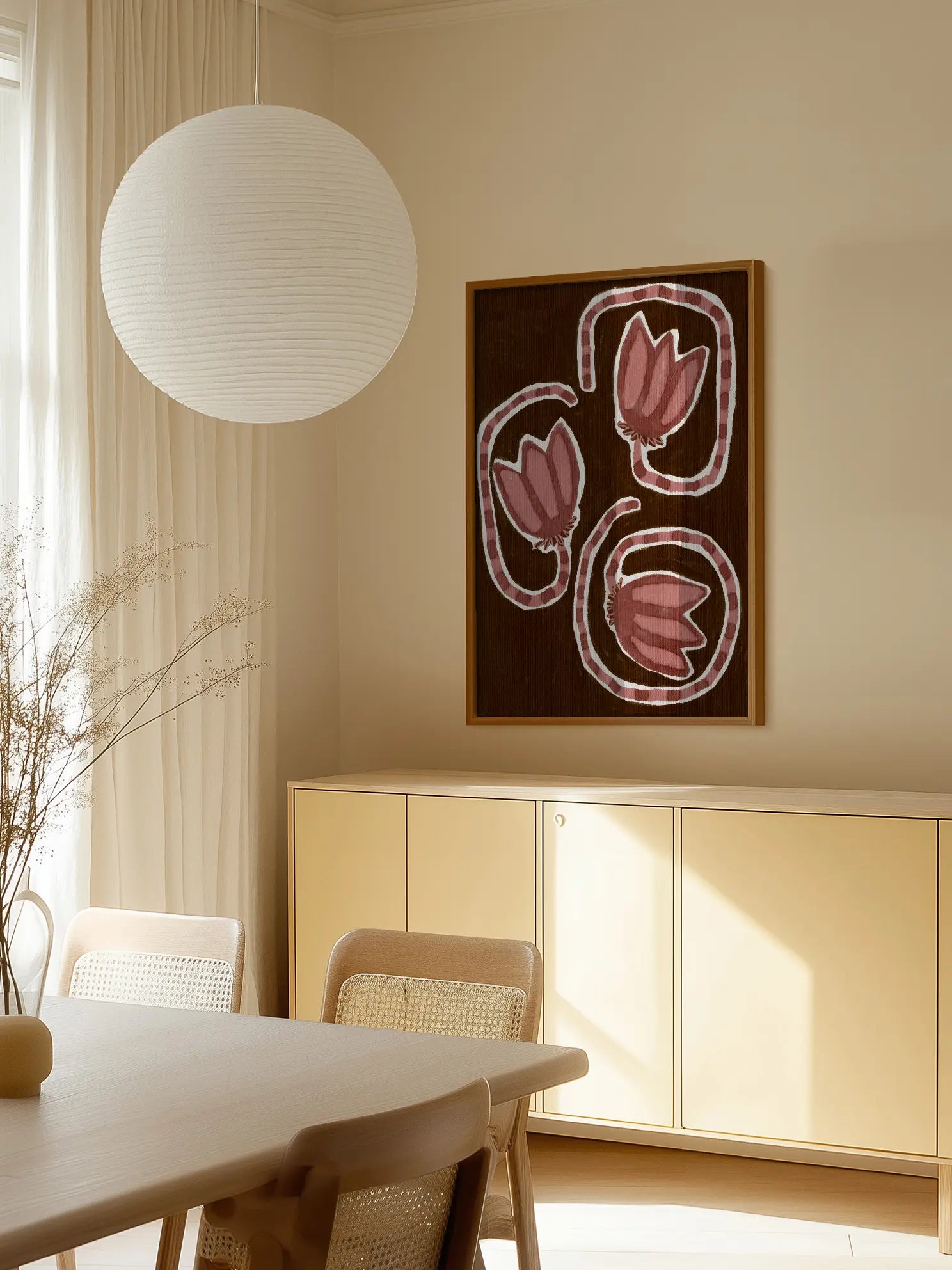 Striped Stem No2 Poster