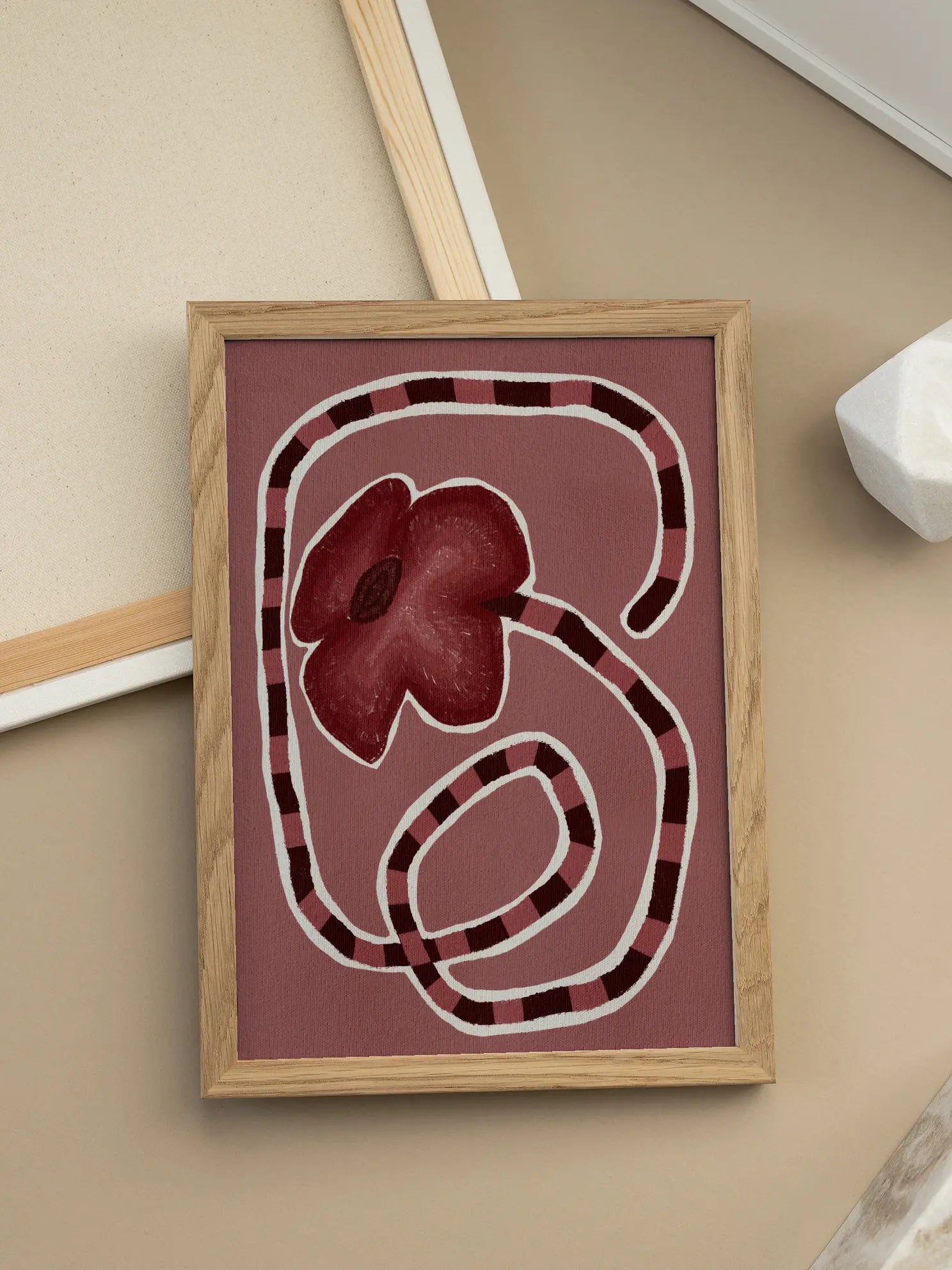 Striped Stem Poster