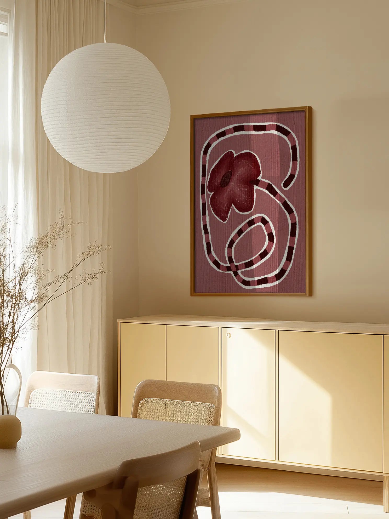 Striped Stem Poster