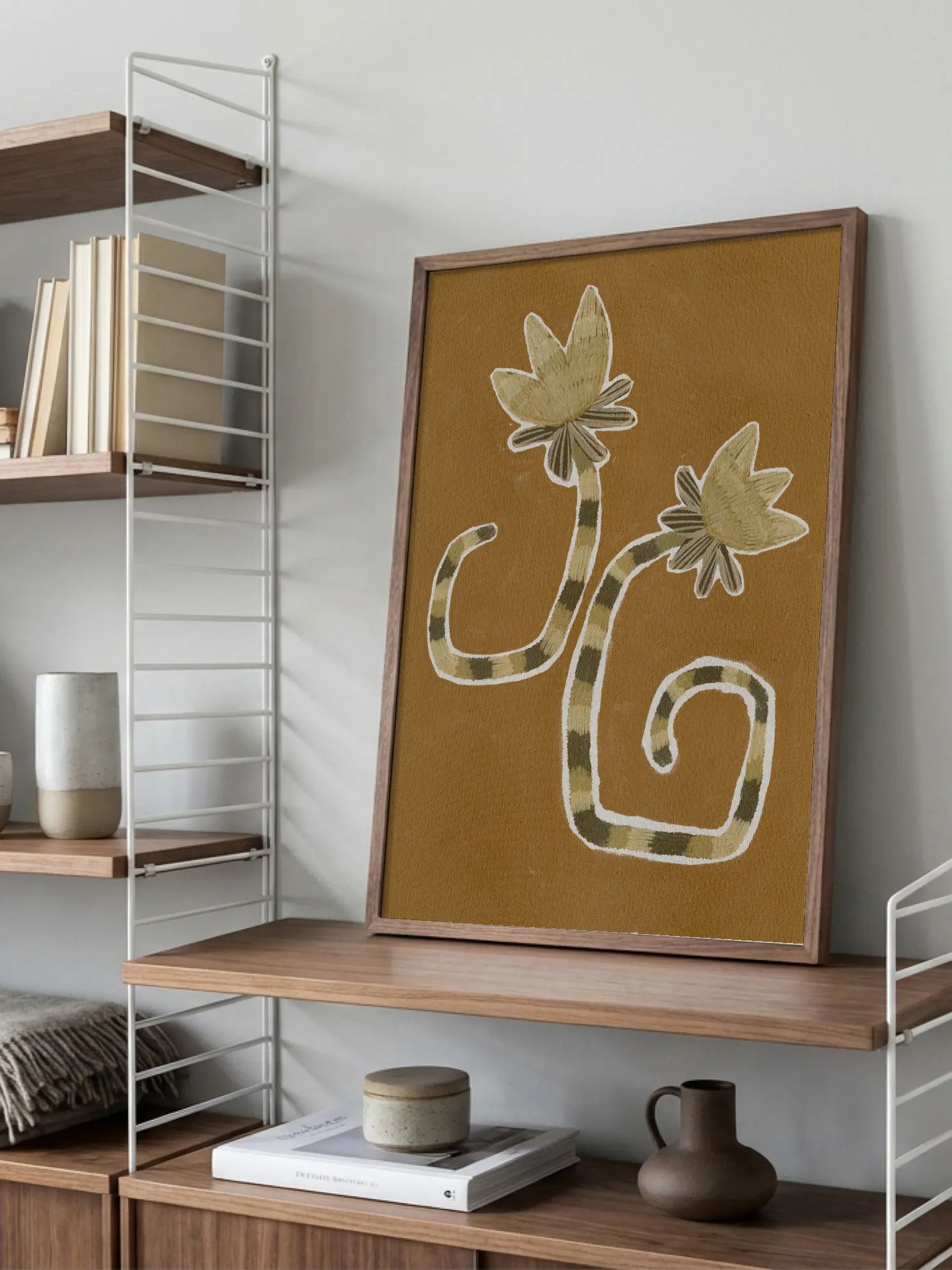 Striped Stems Poster