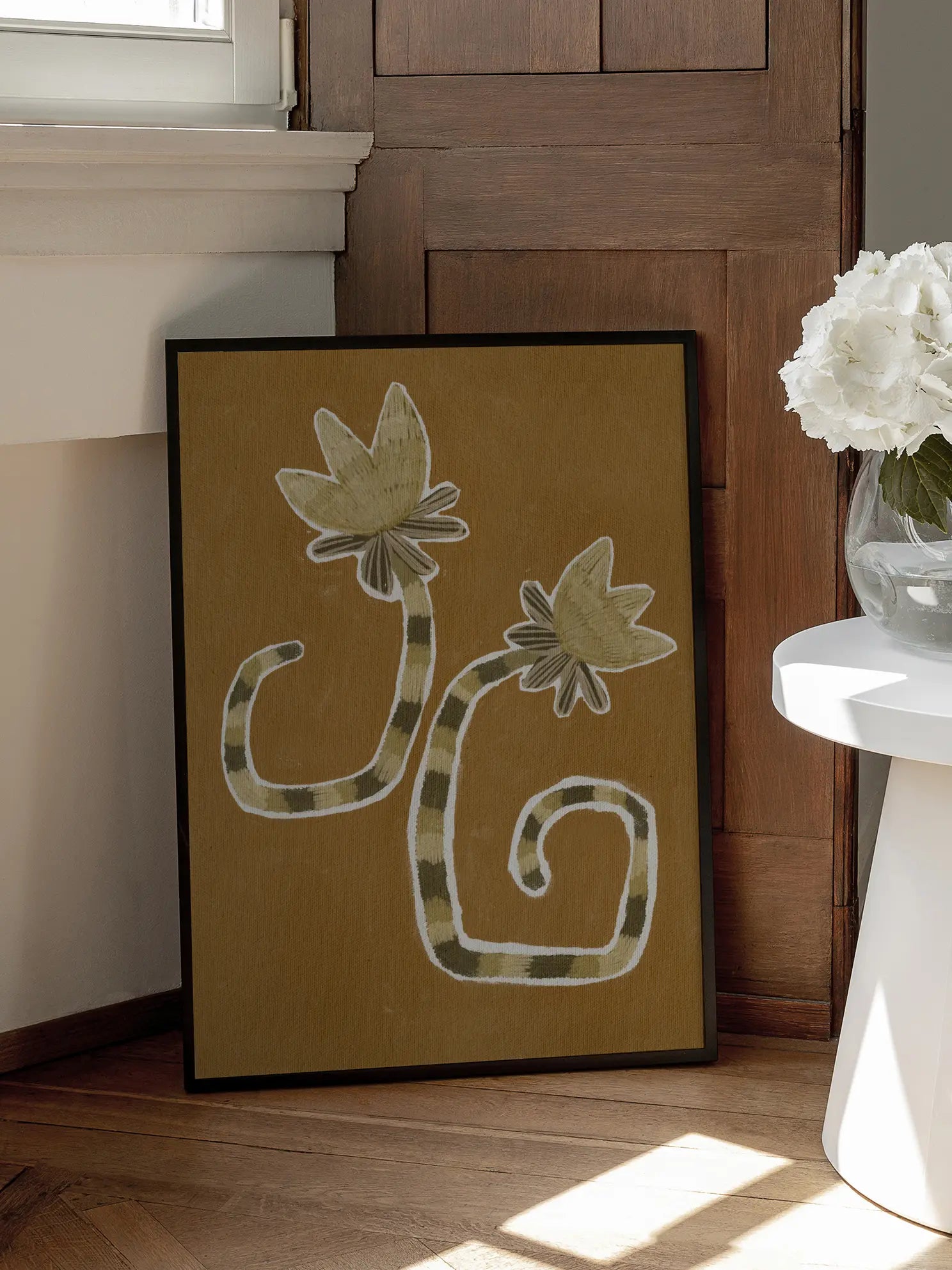 Striped Stems Poster