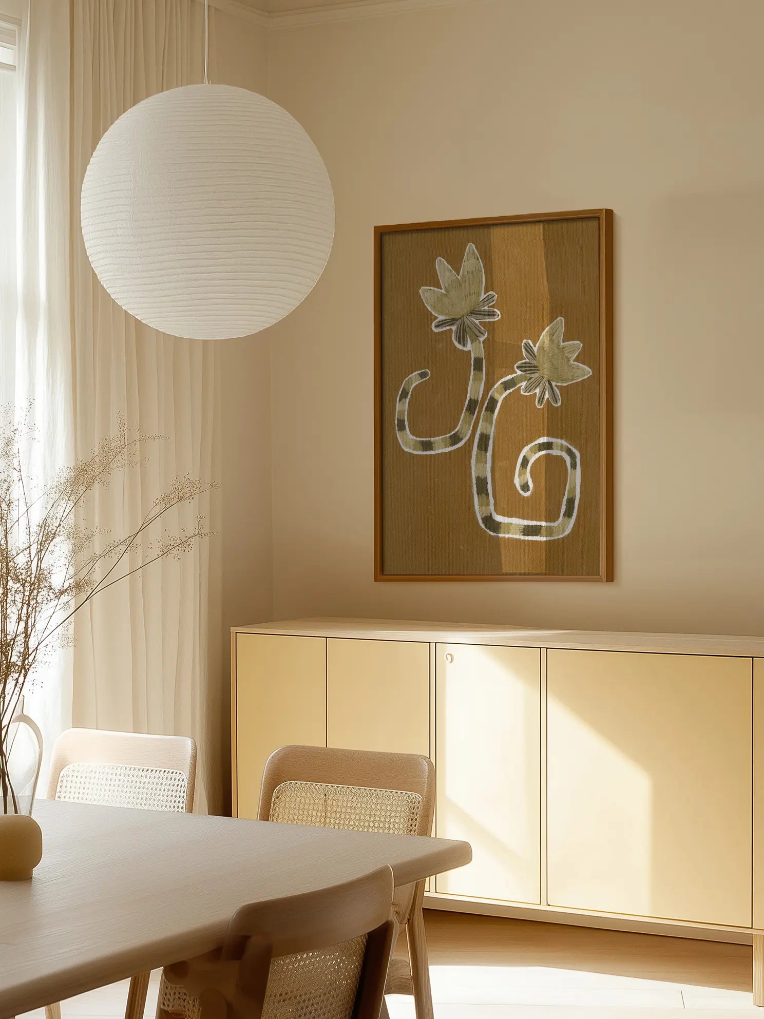 Striped Stems Poster