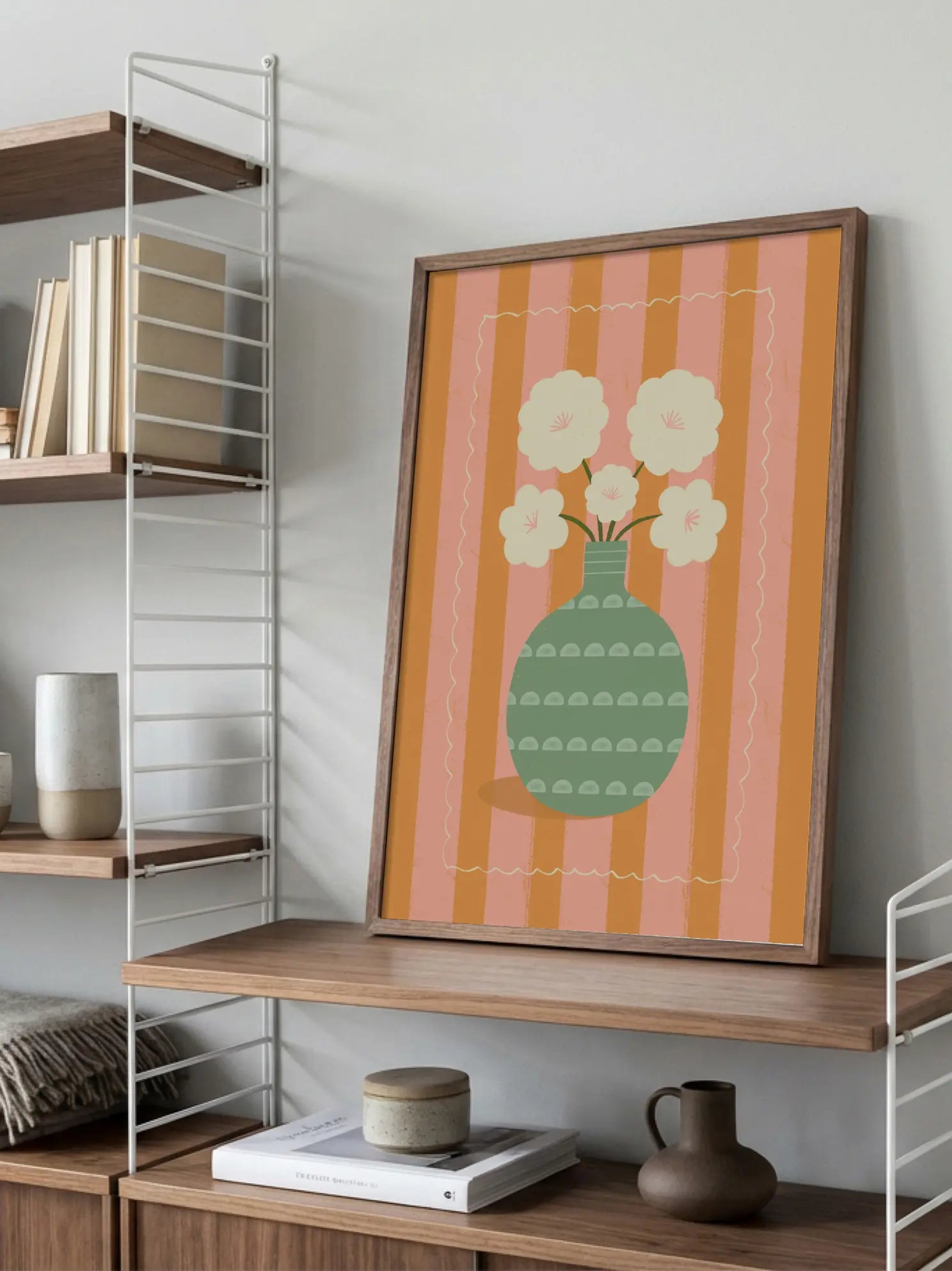 Striped Still Life No2 Poster