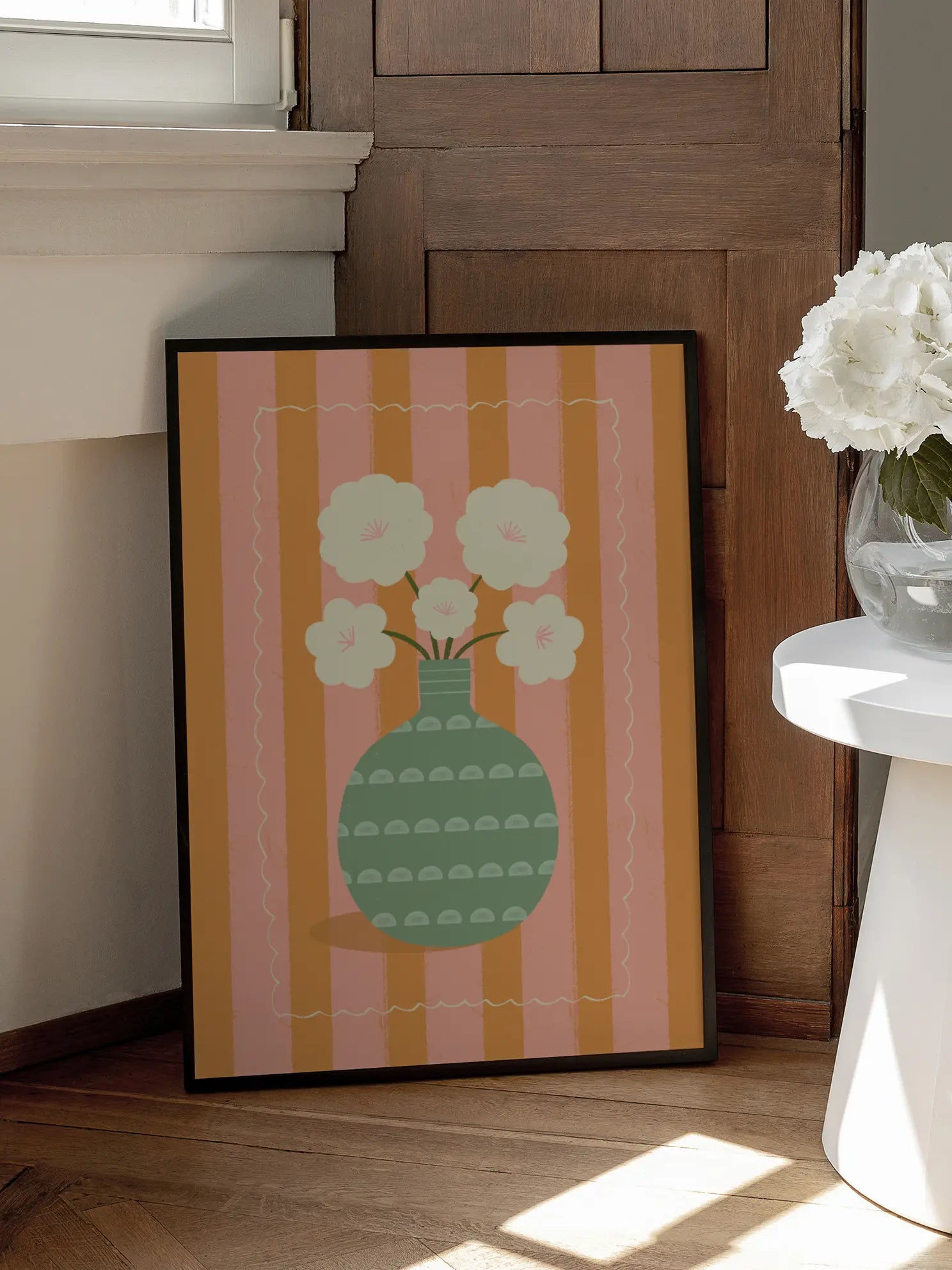 Striped Still Life No2 Poster
