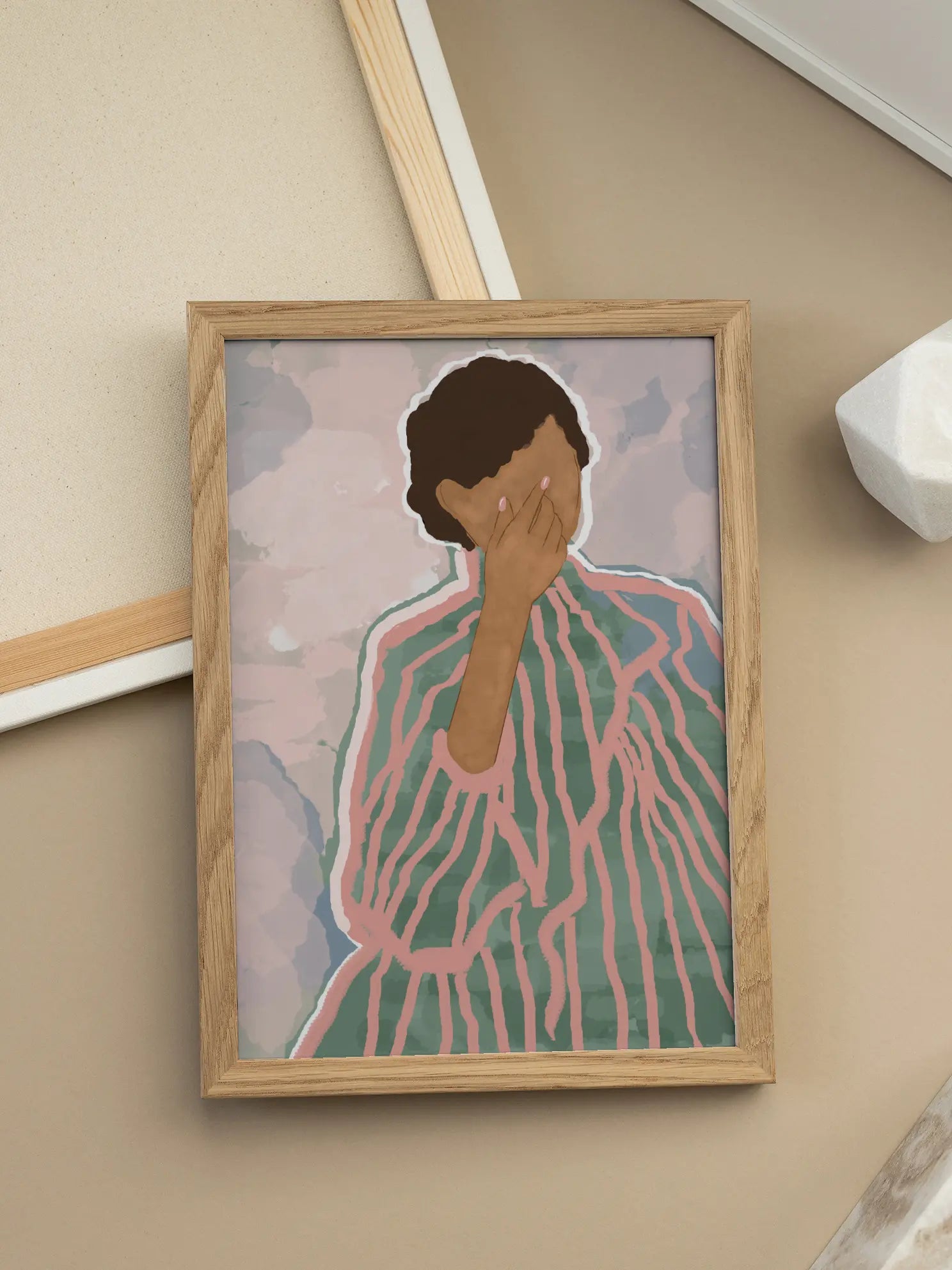 Striped Sweater Poster