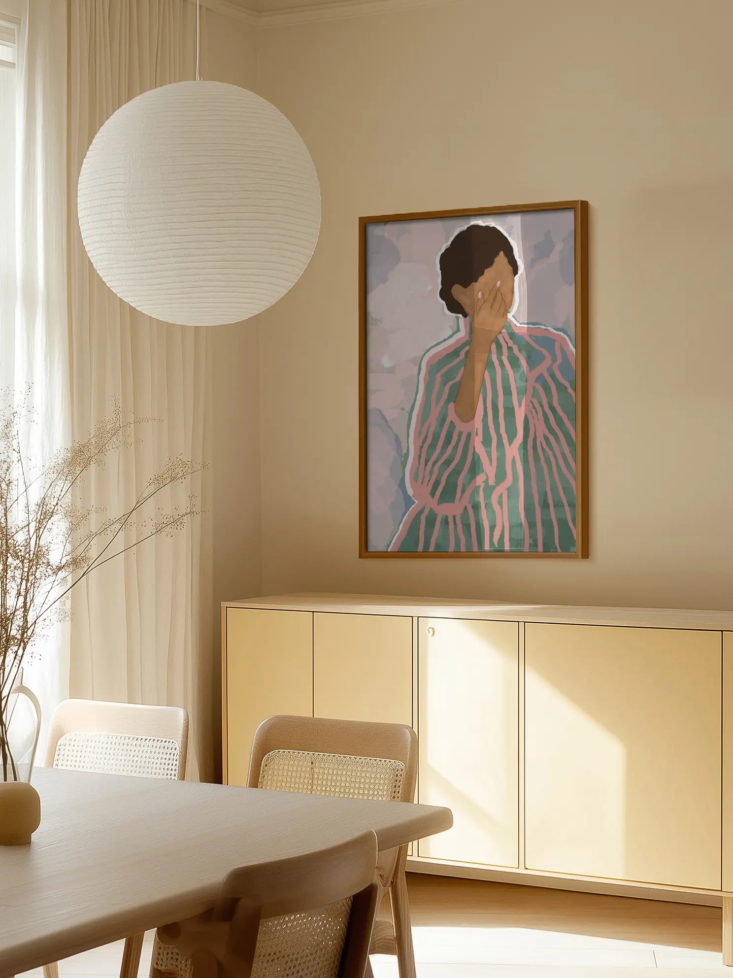 Striped Sweater Poster