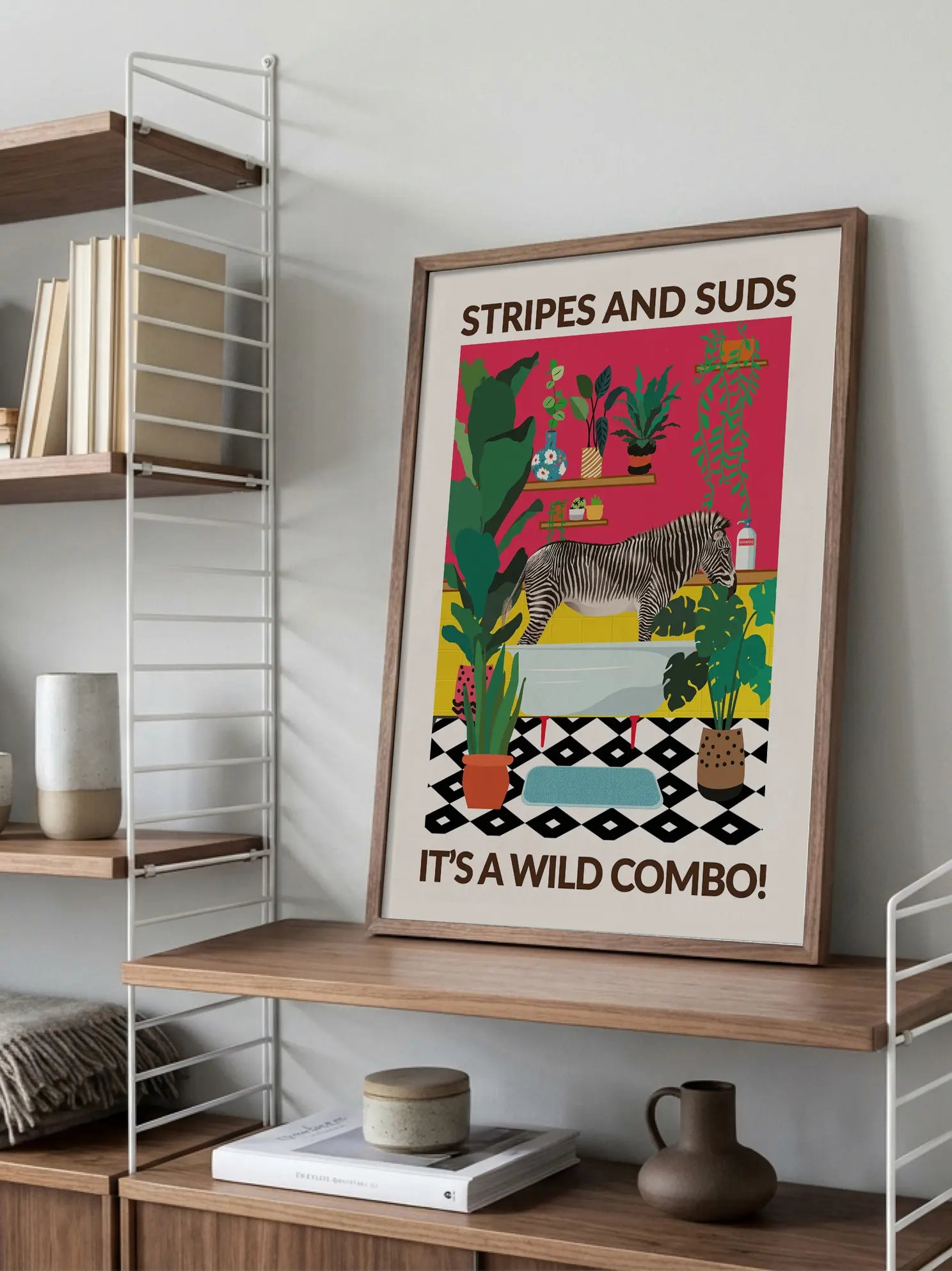 Stripes and Suds Poster